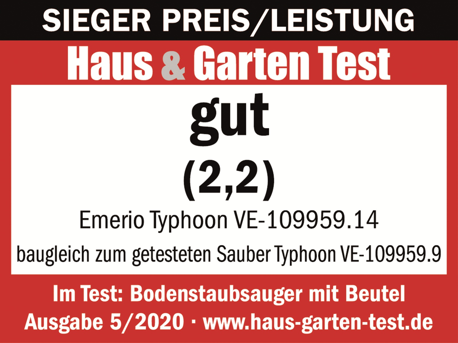 EMERIO Staubsauger VE-109959.14, 800 W