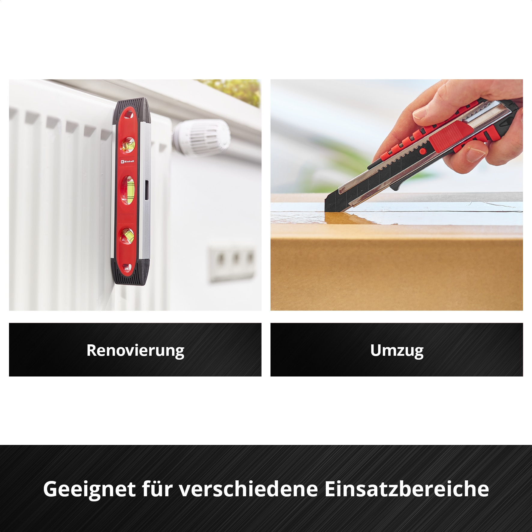 EINHELL Werkzeugkoffer Umzug, 370511, E-Case, 79-teilig