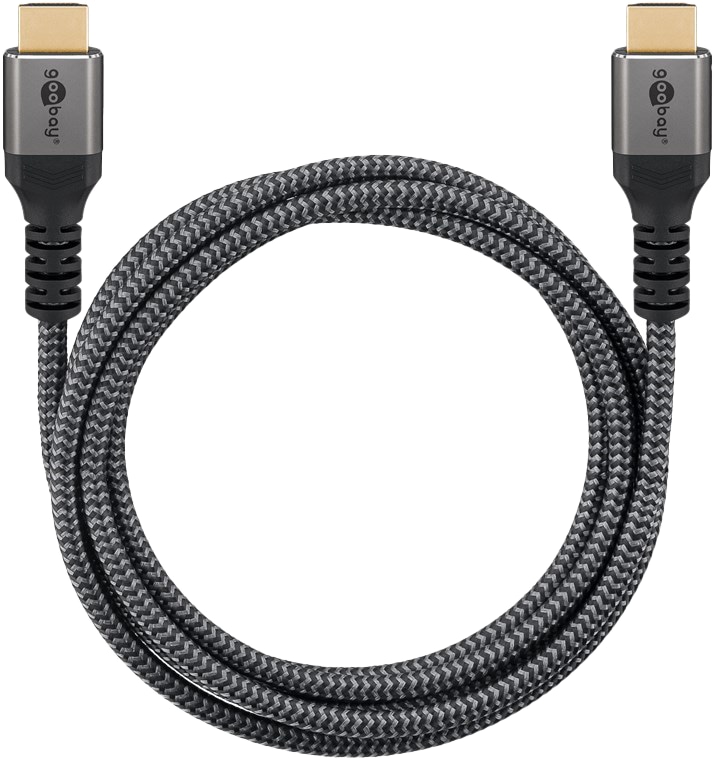 GOOBAY HDMI Kabel Plus Ultra High Speed 8K schwarz/silber, 3 m GOOBAY HDMI Kabel Plus Ultra High Speed 8K schwarz/silber, 3 m