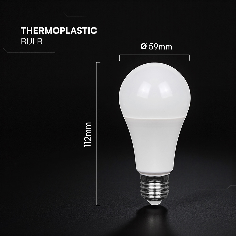 V-TAC LED-Lampe VT-2173496, EEK: F, 10,5W, 1055lm, 4000K, E27, A60, 200° V-TAC LED-Lampe VT-2173496, EEK: F, 10,5W, 1055lm, 4000K, E27, A60, 200°