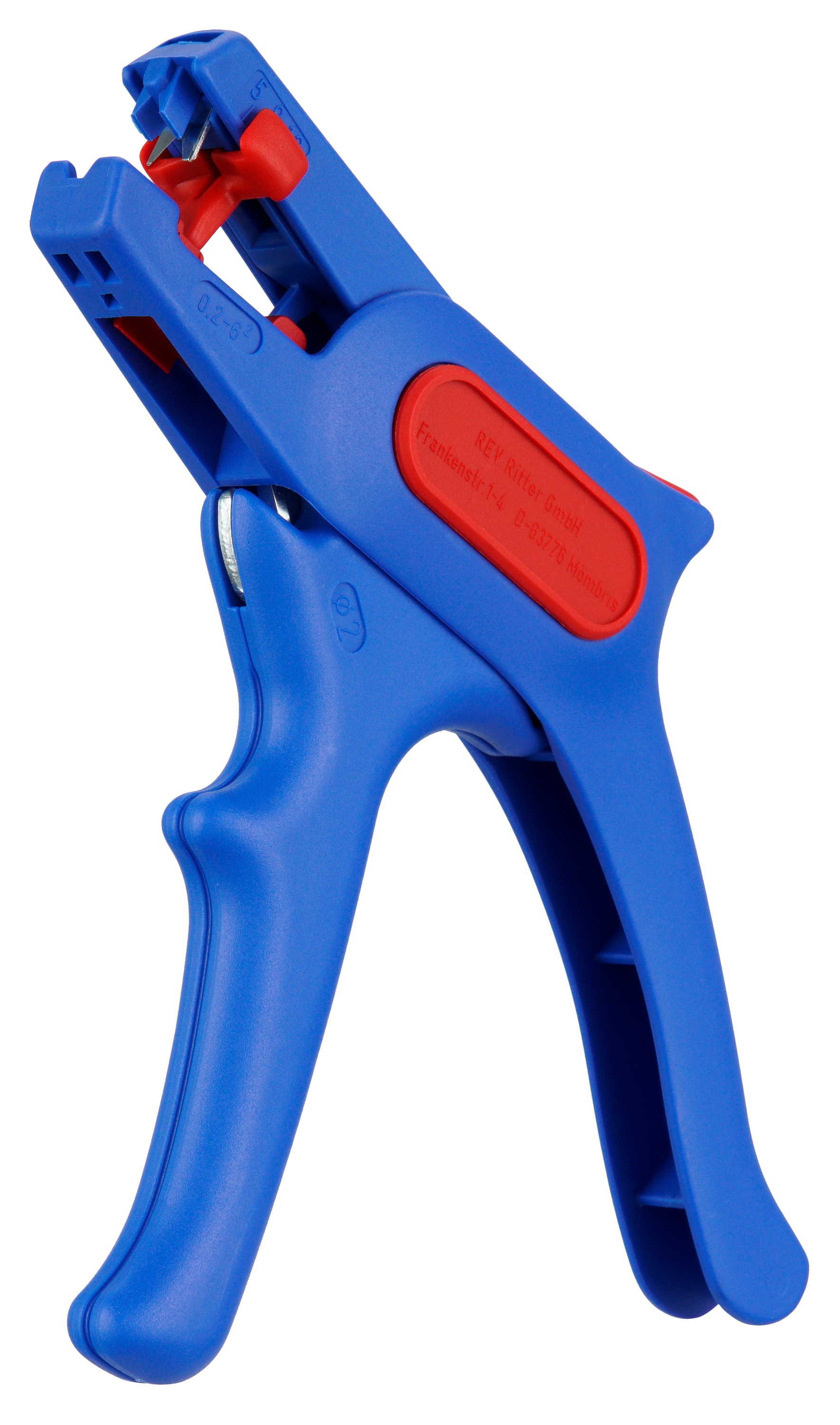 REV Abisolierzange, 0,2... 6mm², blau/rot