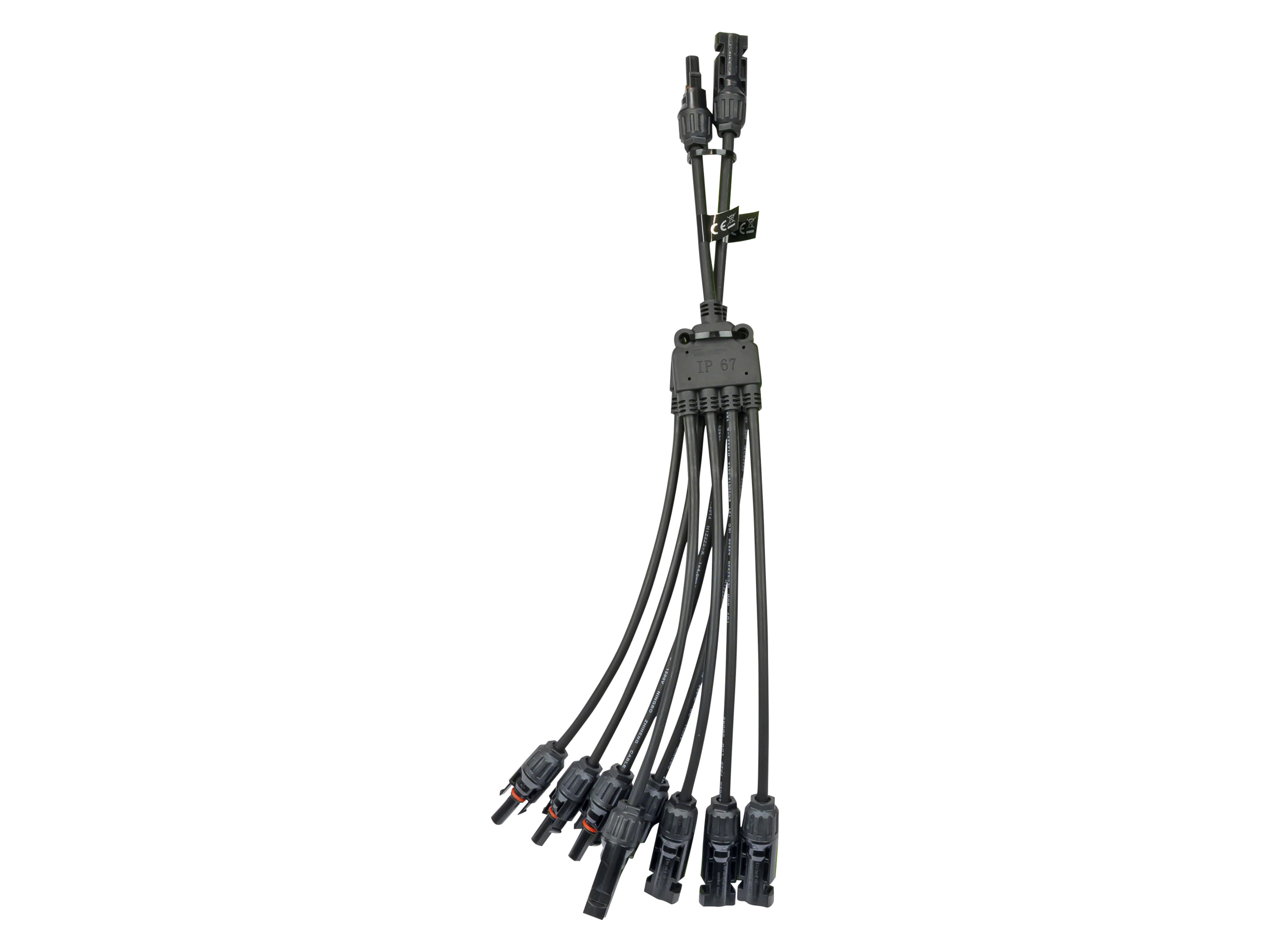 SCHWAIGER Solar Verteiler/Kabeladapter 4in1, SOMC4214, 35 cm