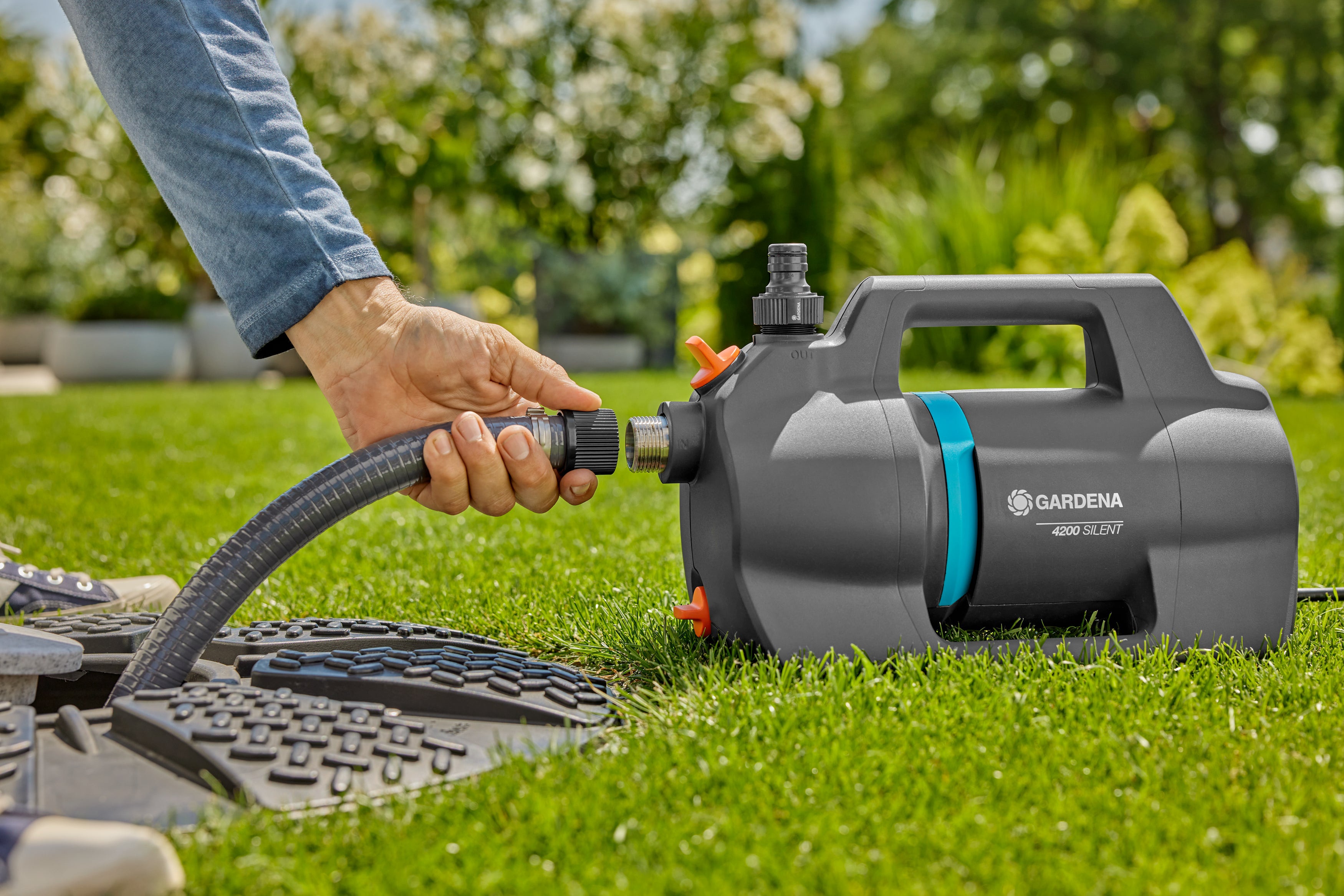 GARDENA Gartenpumpe 4200 Silent, 09054-20