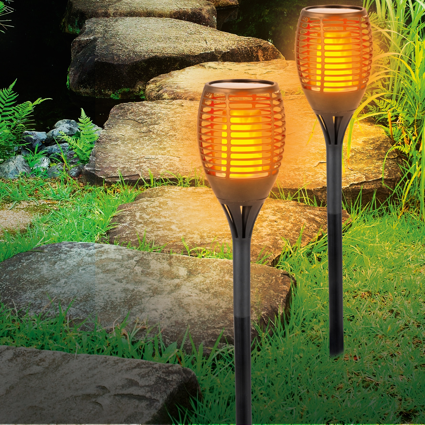 GRUNDIG Solar-Gartenfackel 770 mm GRUNDIG Solar-Gartenfackel 770 mm