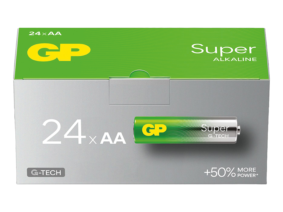 GP Super Alkaline, AA Mignon Batterie, 1,5 V, 24 Stück GP Mignon-Batterie 03015AETA-B24, Alkaline, 24 Stück