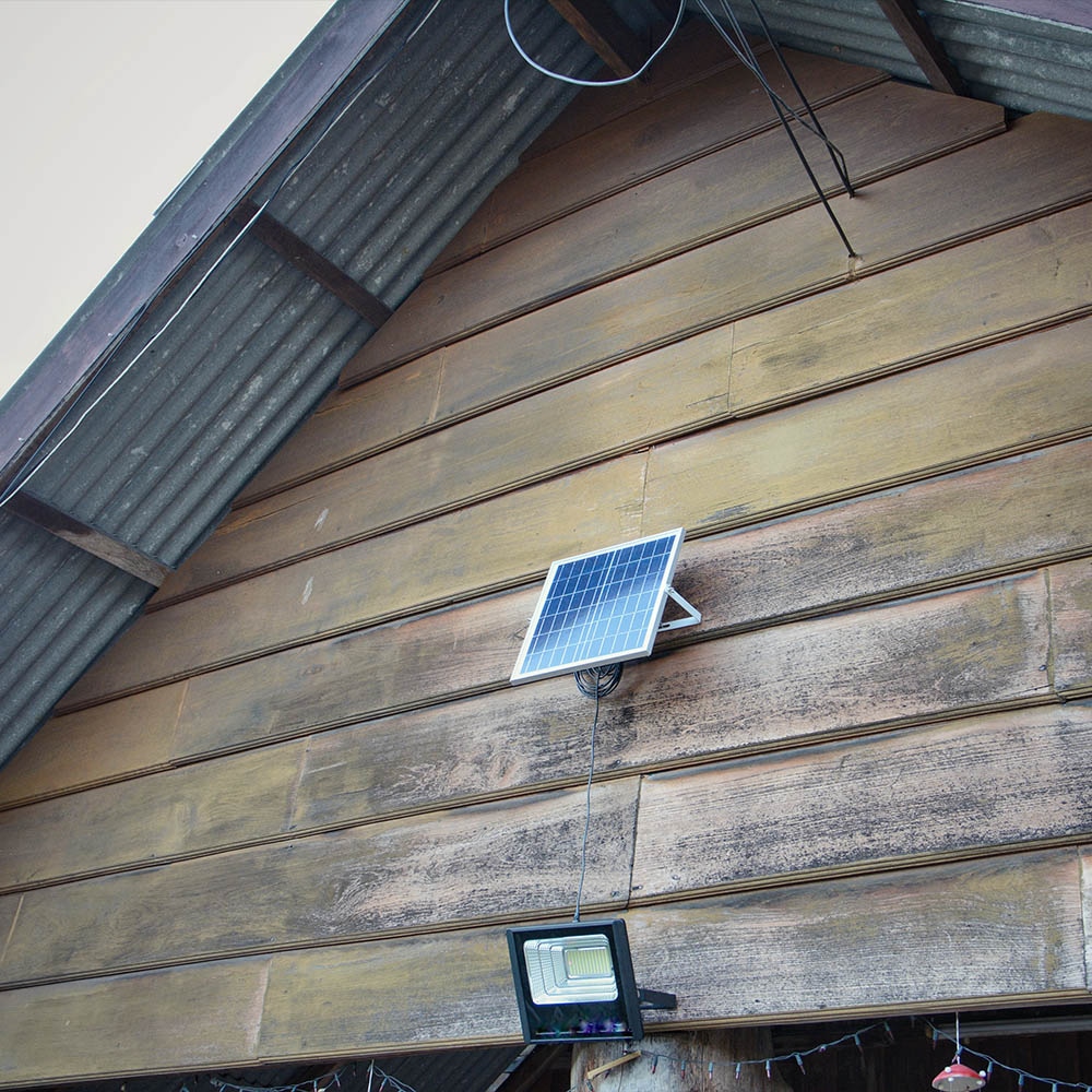 V-TAC Solar LED-Fluter VT-60W, 20 W, 4000 K, mit Panel + Fernbedienung
