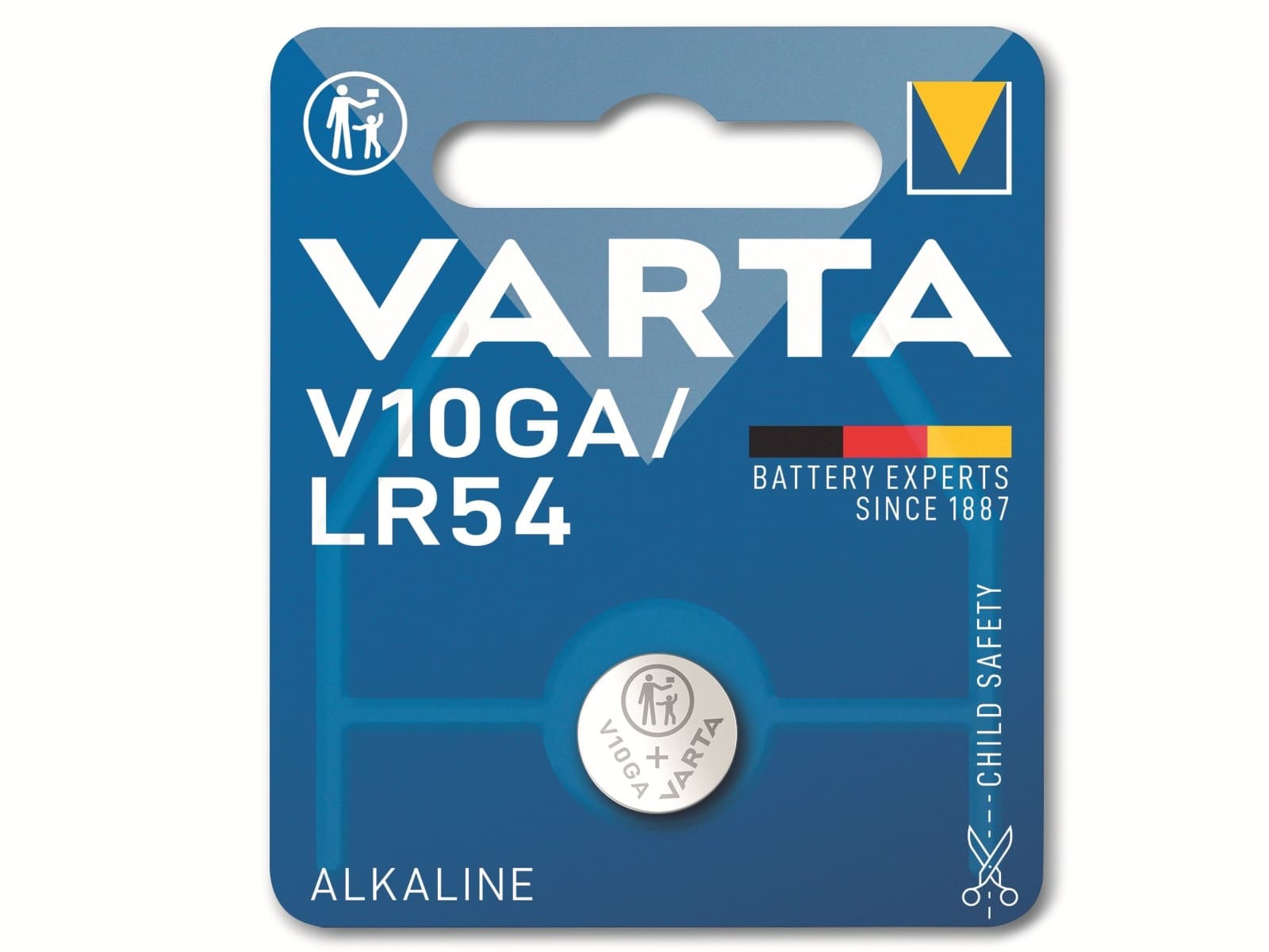 VARTA Knopfzelle Alkaline, LR54,  1.5V V10GA,  1.5V, 1 Stück
