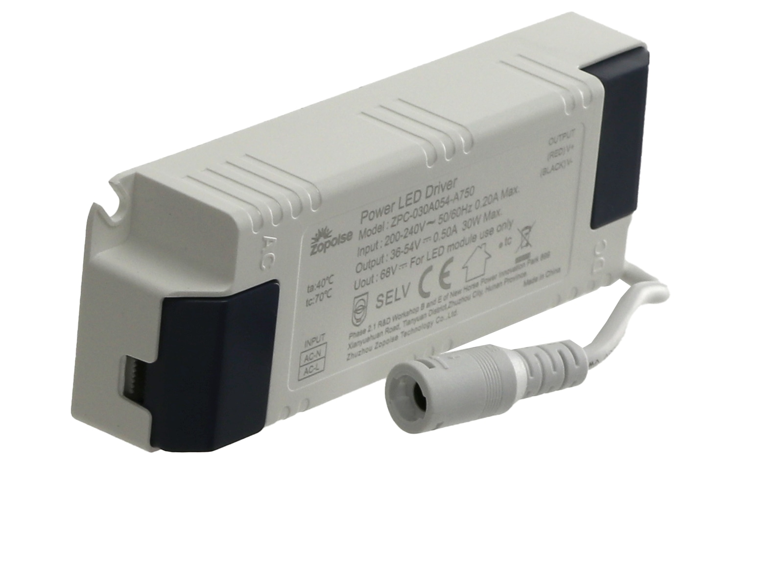 ZOPOISE LED-Schaltnetzteil ZPC-030A054-A750, 30 W