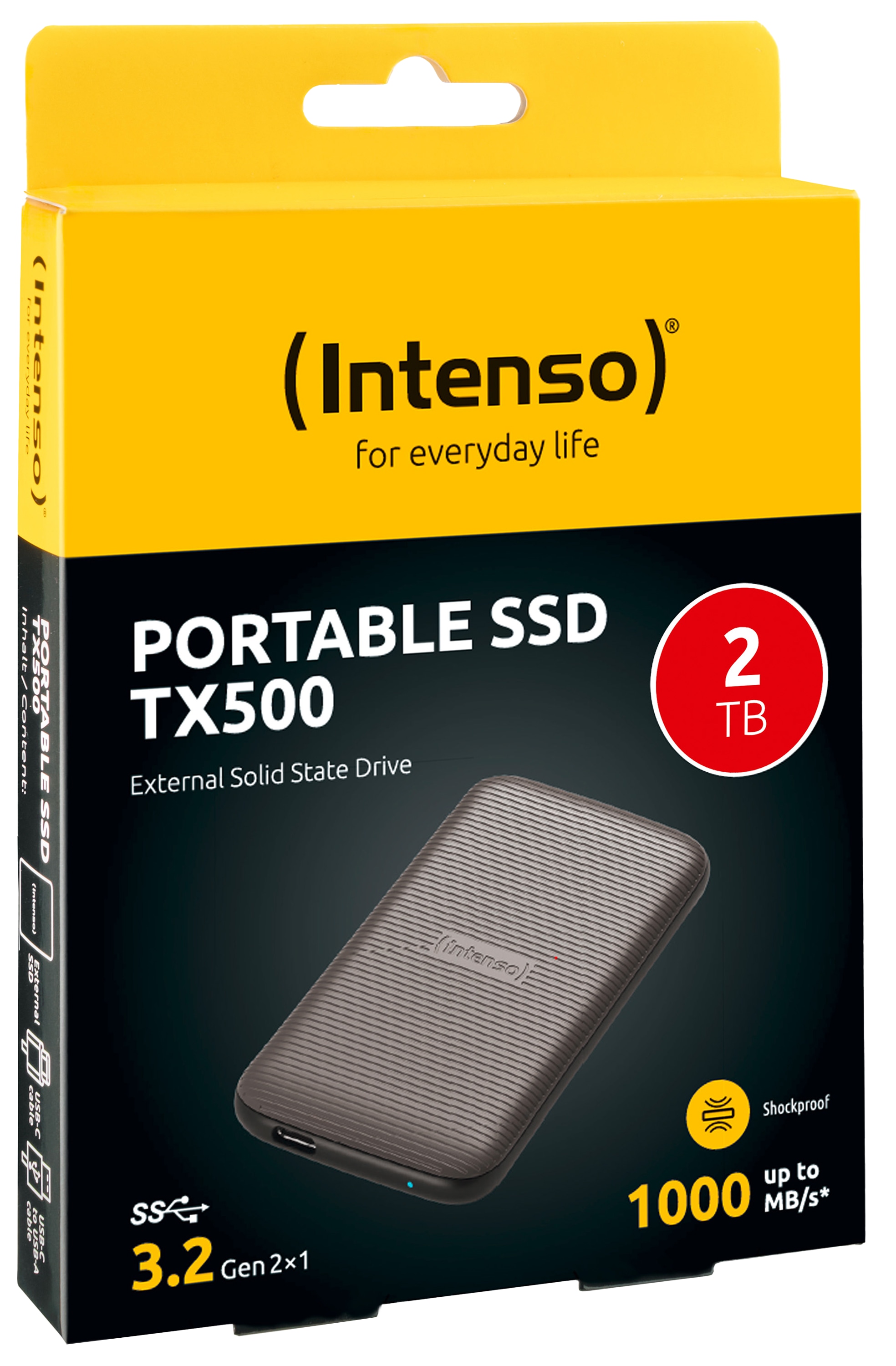 INTENSO USB 3.2-SSD TX500 2TB