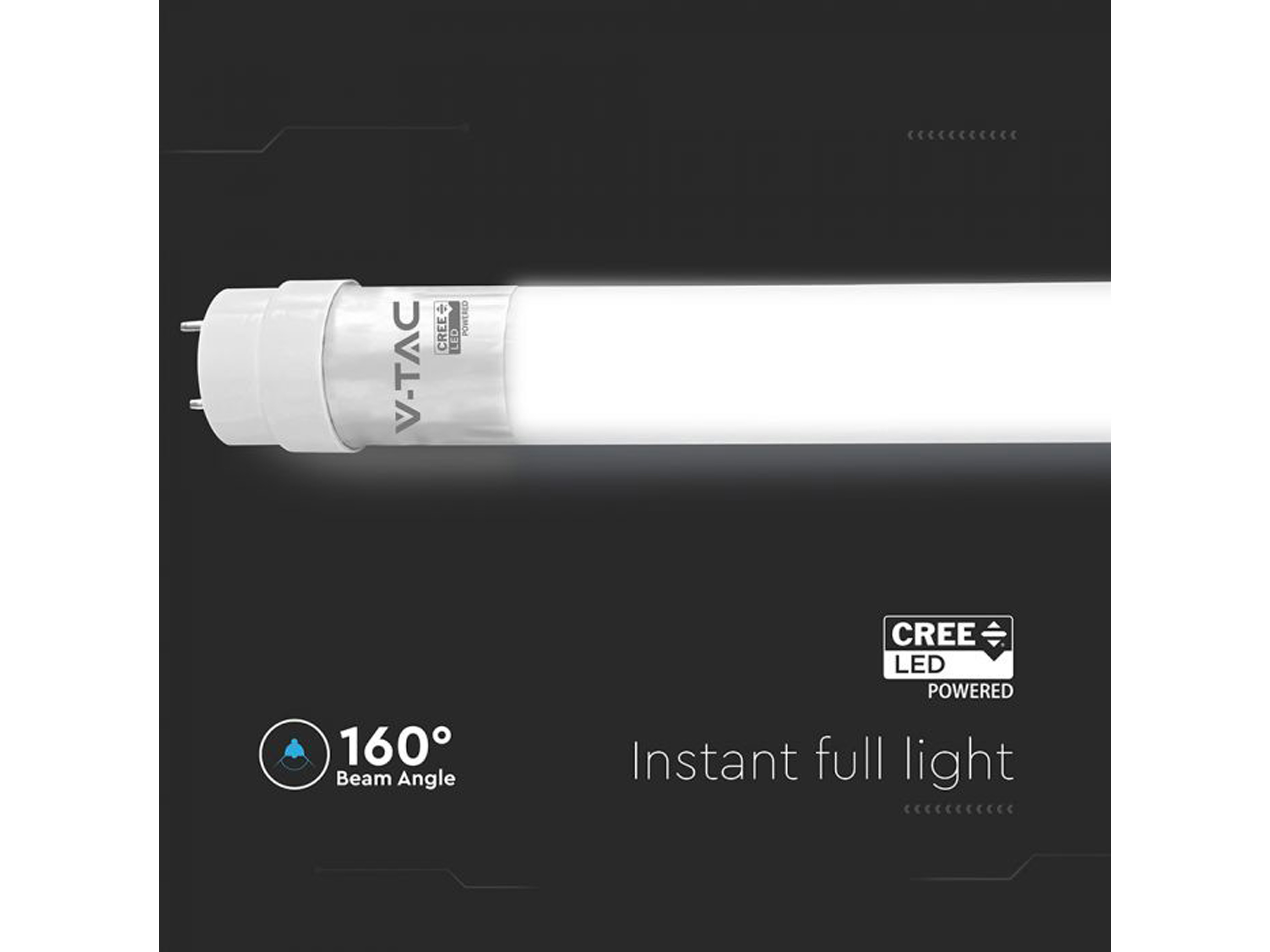 V-TAC LED-Röhre VT-121, 18W, 4000K, EEK: F, 1850lm, neutralweiß, IP20, 120 cm V-TAC LED-Röhre VT-121, 18W, 4000K, EEK: F, 1850lm, neutralweiß, IP20, 120 cm