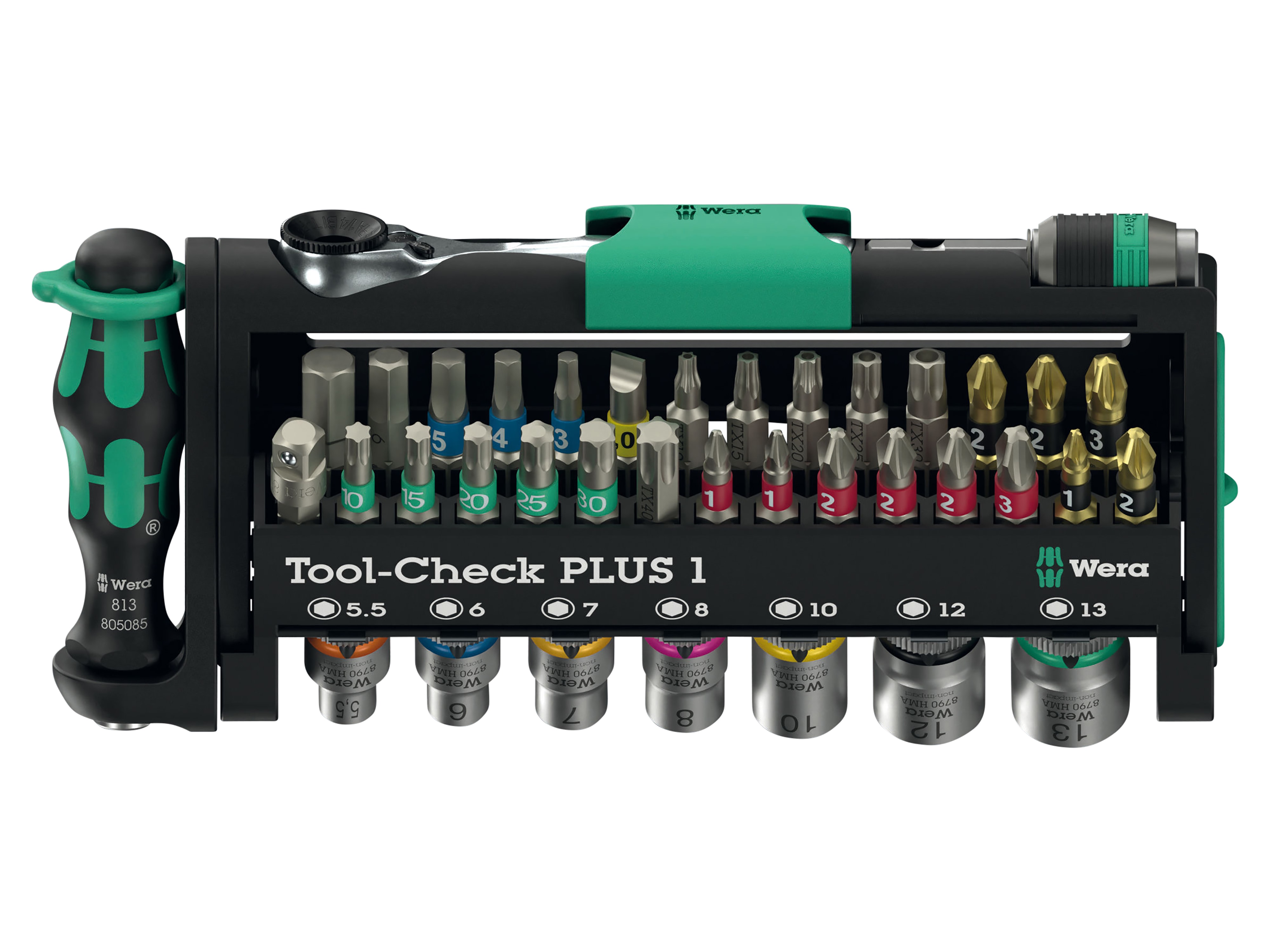 WERA Bit-Set, Tool-Check PLUS 1, 05049055001, 39-teilig