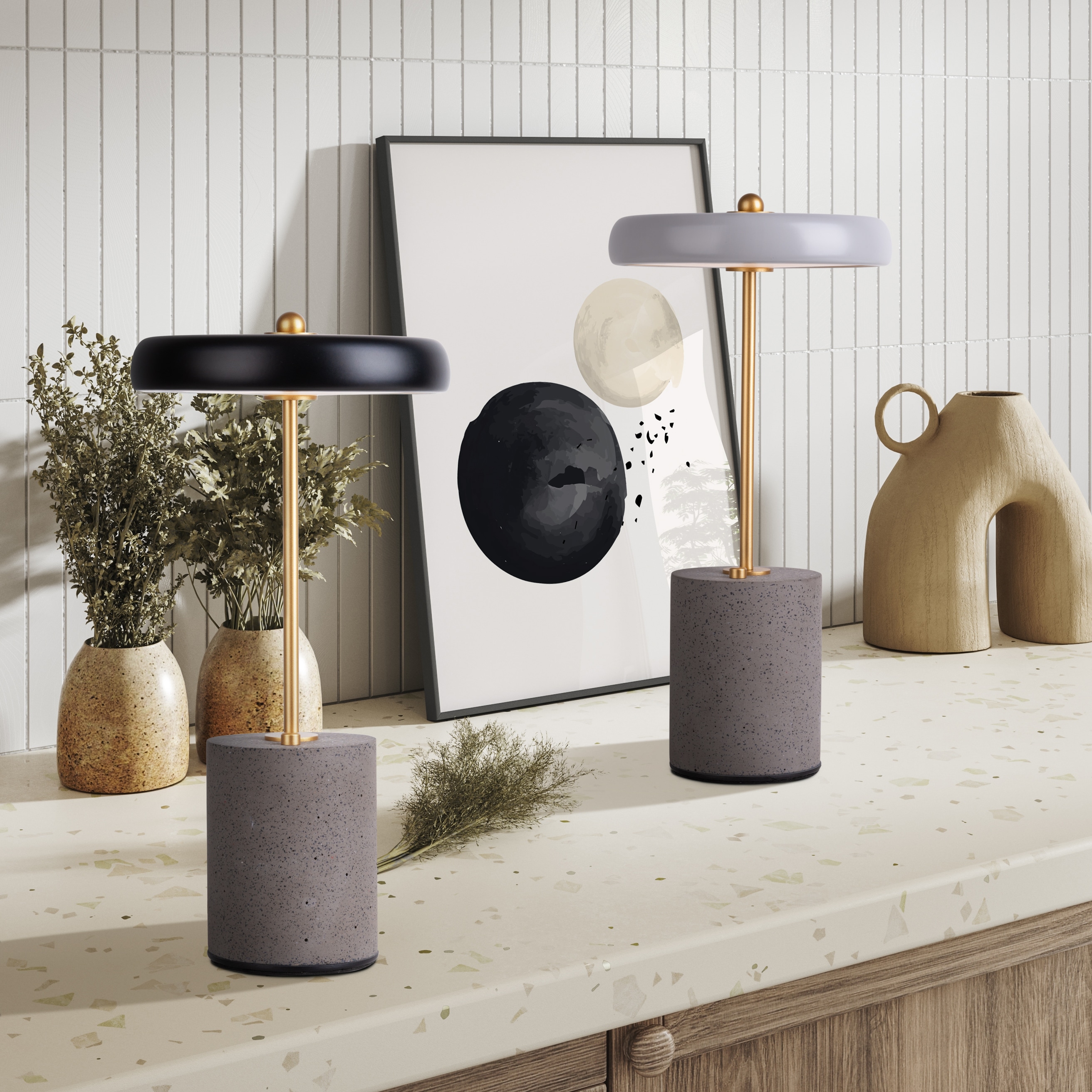 NÄVE LED-Tischleuchte 5306416, 1W, 70lm, 2900K, mit Akku, grau, 30cm NÄVE LED-Tischleuchte 5306416, 1W, 70lm, 2900K, mit Akku, grau, 30cm