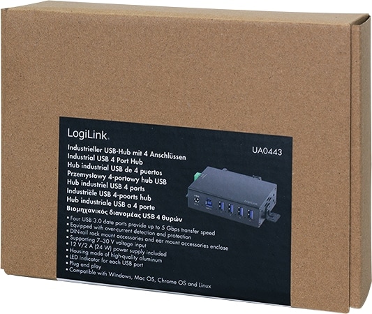 LOGILINK USB-Hub UA0443 4-Port Industrie LOGILINK USB-Hub UA0443 4-Port Industrie