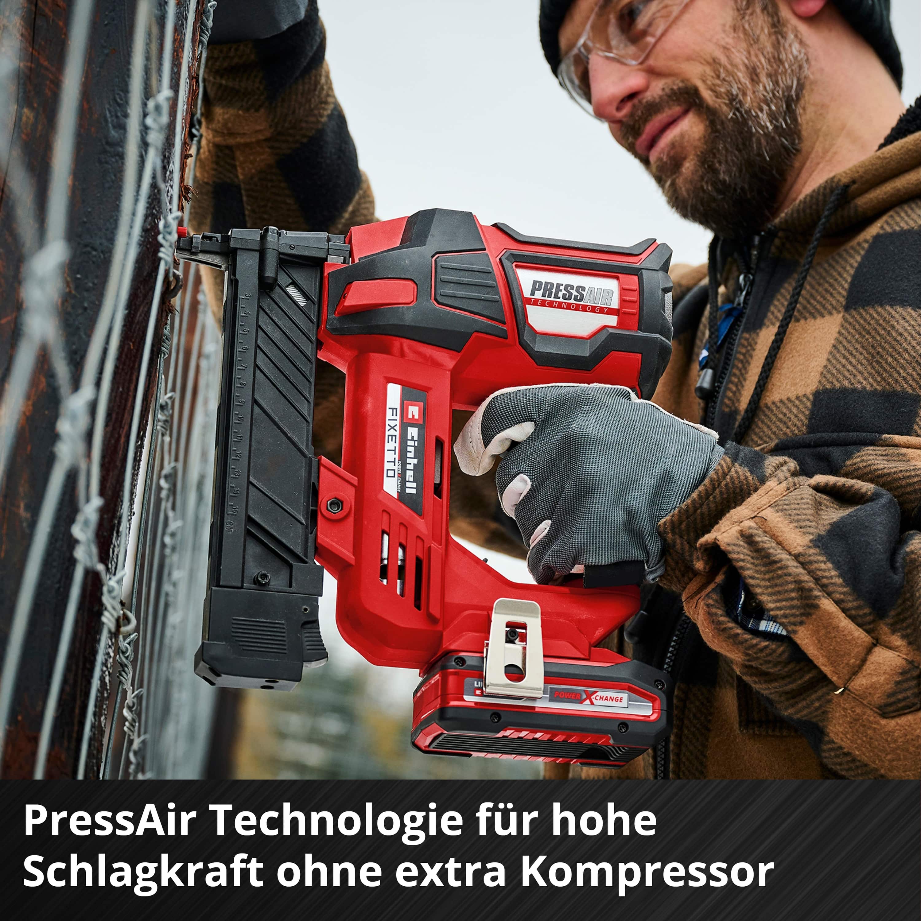 EINHELL PROFESSIONAL Akku-Tacker FIXETTO 18/38 S + Systemkoffer E-Case S-F EINHELL PROFESSIONAL Akku-Tacker FIXETTO 18/38 S + E-Box Koffer S-F