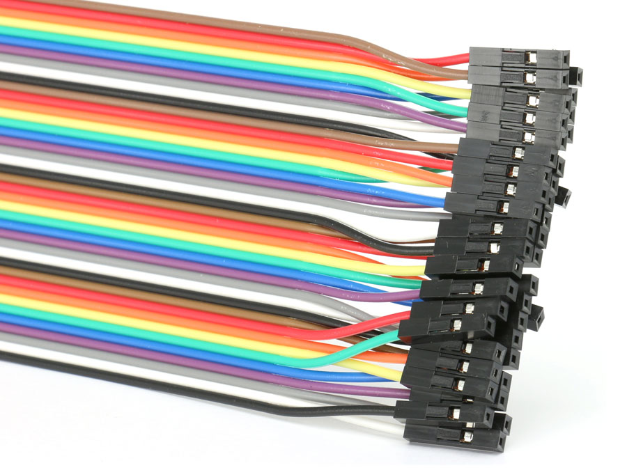 Steckboard-Verbindungsleitungen, Stecker/Kupplung, 40-polig Steckboard-Verbindungsleitungen, Stecker/Kupplung, 40-polig