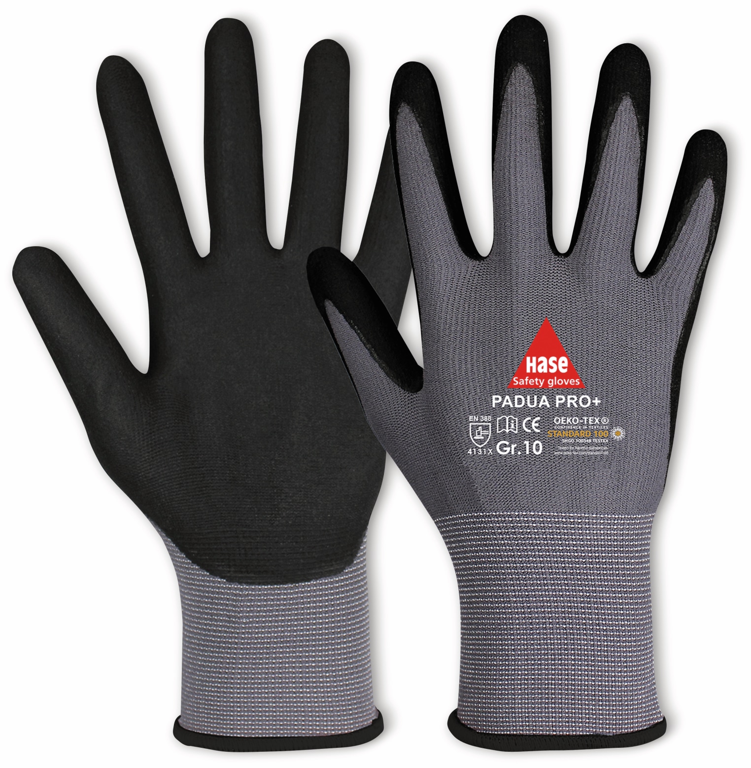 HASE SAFETY GLOVES Arbeitshandschuhe, Padua Pro+, EN 388, EN 420, Touchfähig, Größe 7