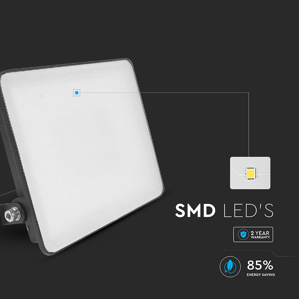 LED-Fluter V-TAC, VT-4449-FC, EEK: E, 50 W, 6000 lm, 6500 K, IP65, kaltweiß