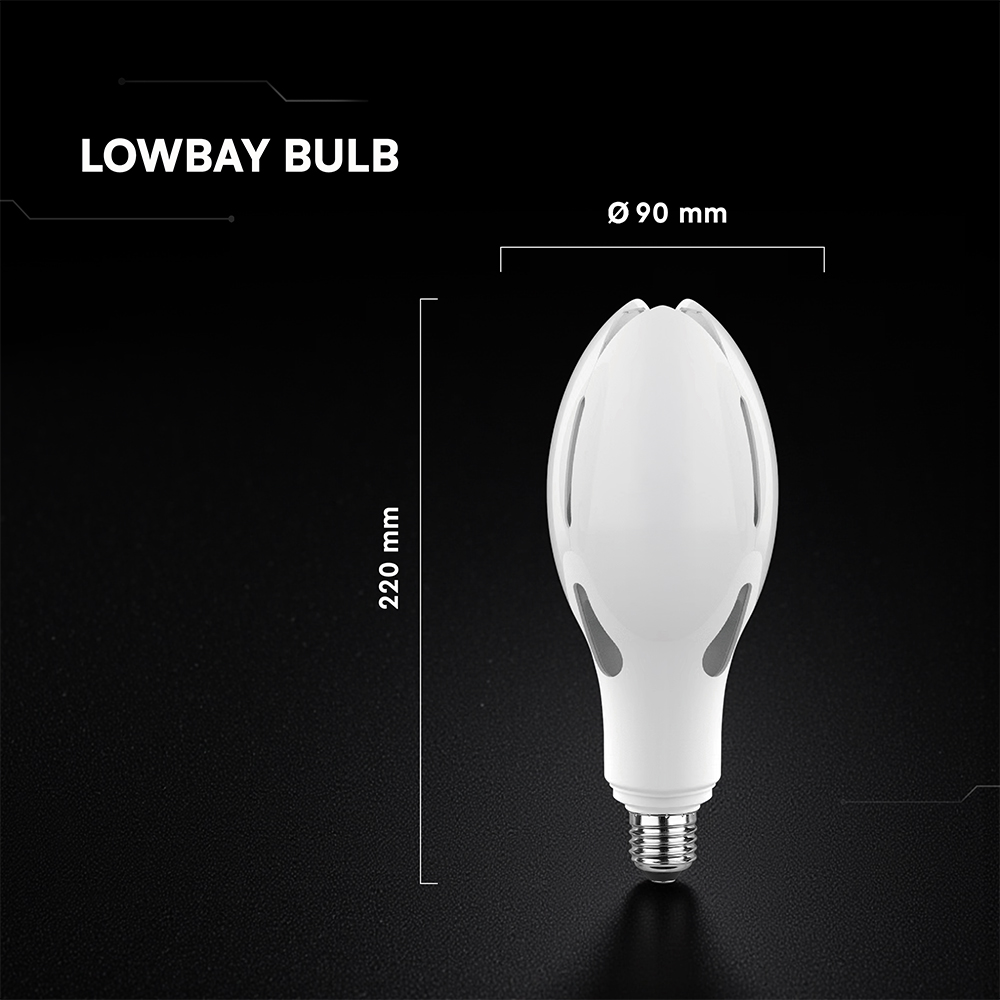 V-TAC LED-Lampe VT-21284-6, EEK: E, 36W, 4000lm, 4000k, E27, 200°,Olive