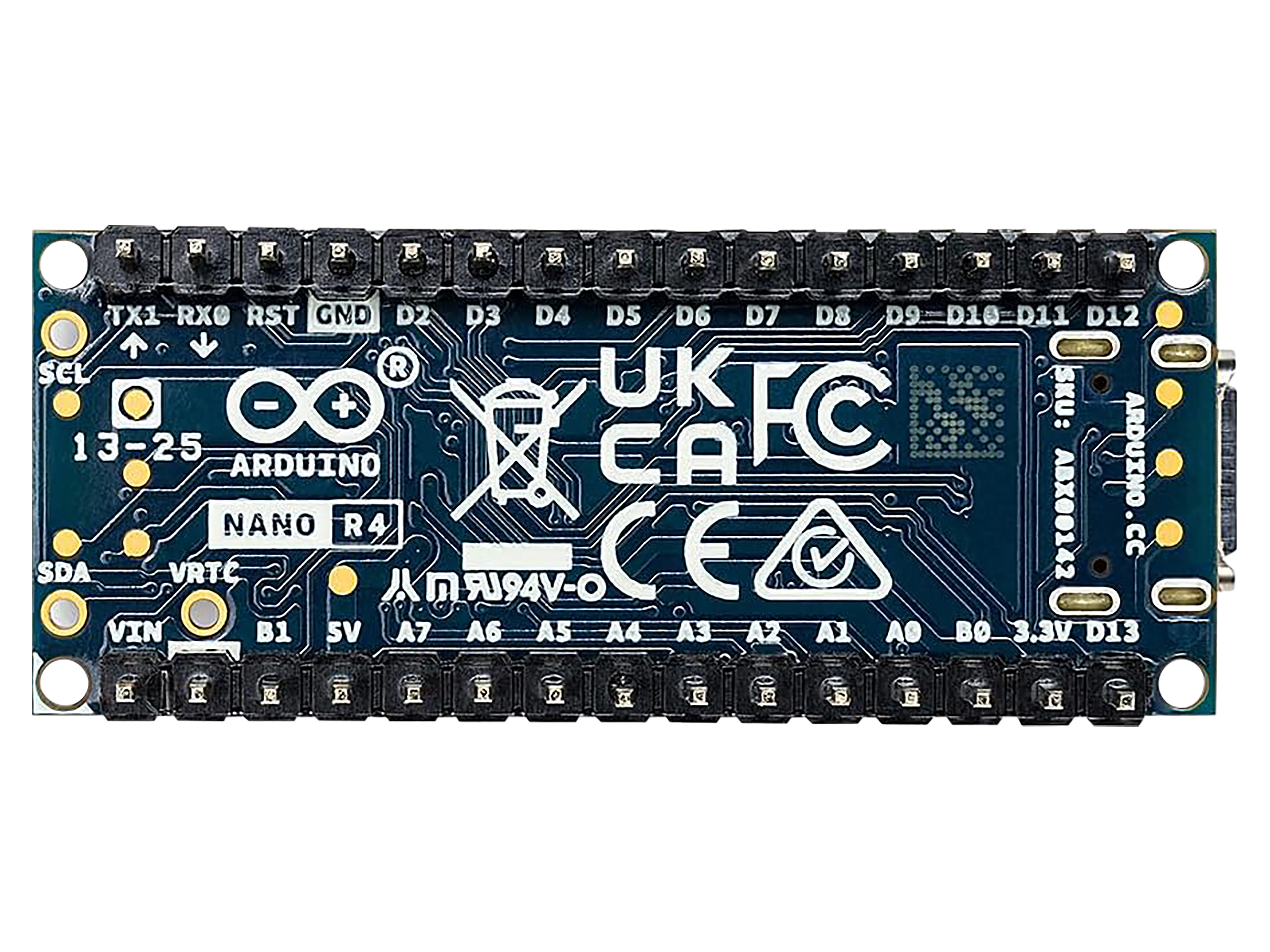 ARDUINO Nano R4 Mikrocontroller-Board mit Header