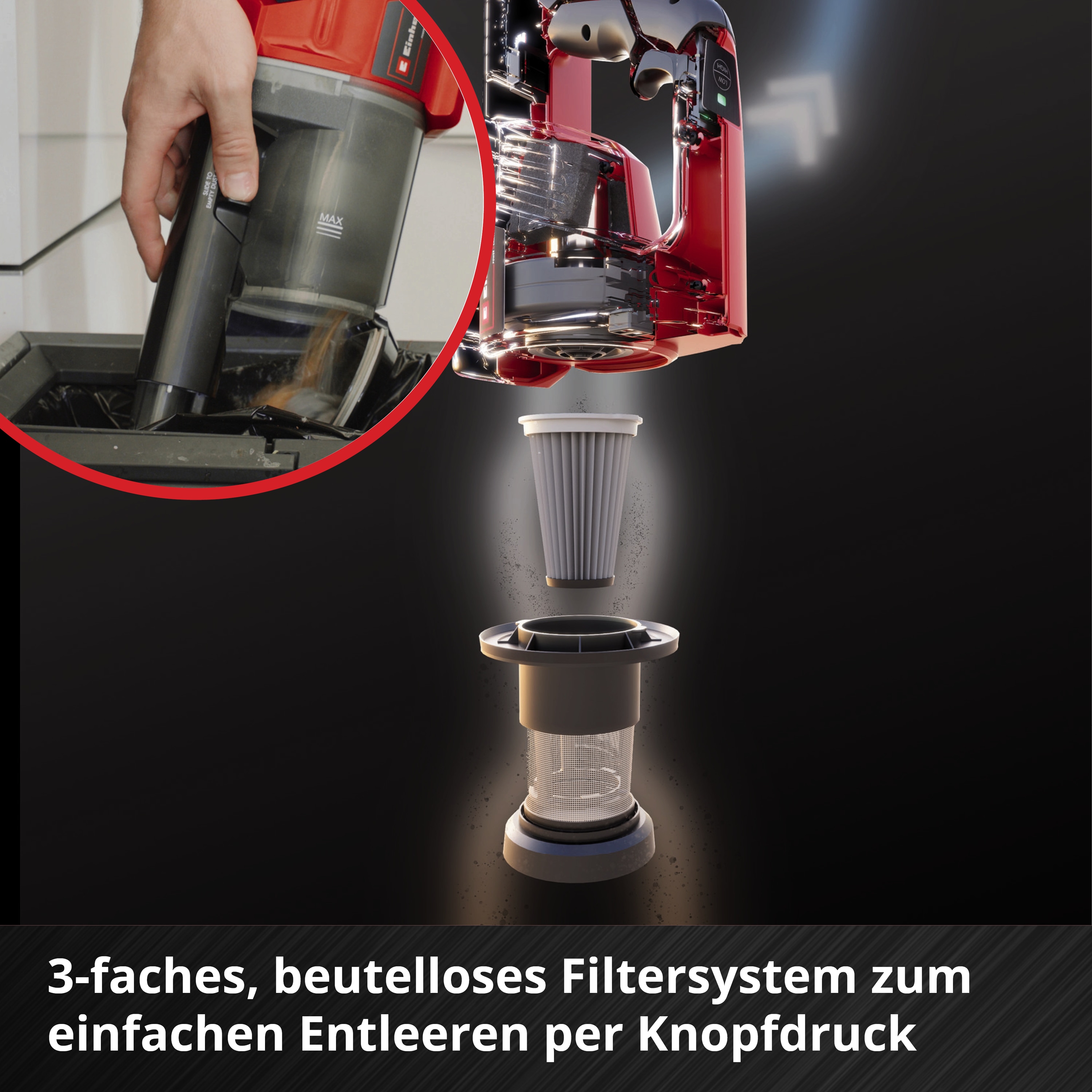 EINHELL Akkusauger TE-SV 18 Li, Solo + waschbarer Filter EINHELL Akkusauger TE-SV 18 Li, Solo + waschbarer Filter