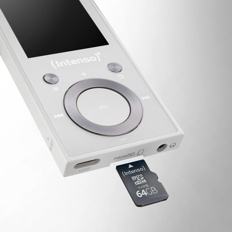 INTENSO MP3-Videoplayer 3717492, Video Scooter BT, 64GB, 4,6 cm (1,8"), weiß