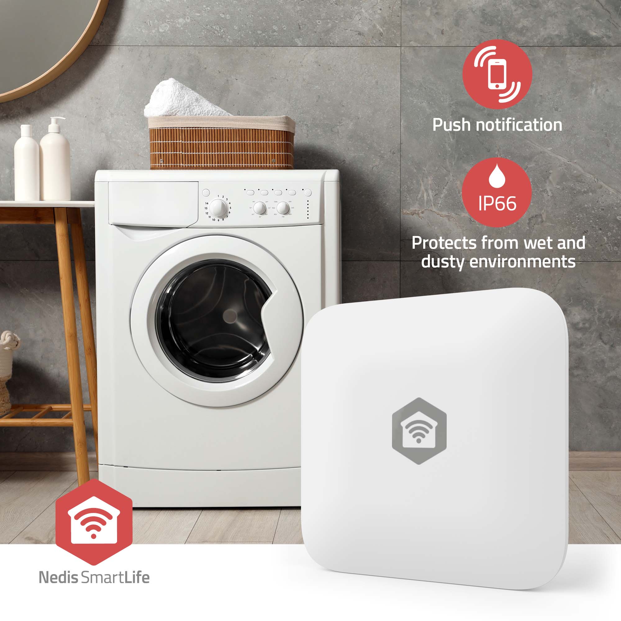NEDIS Wassermelder SmartLife, weiß