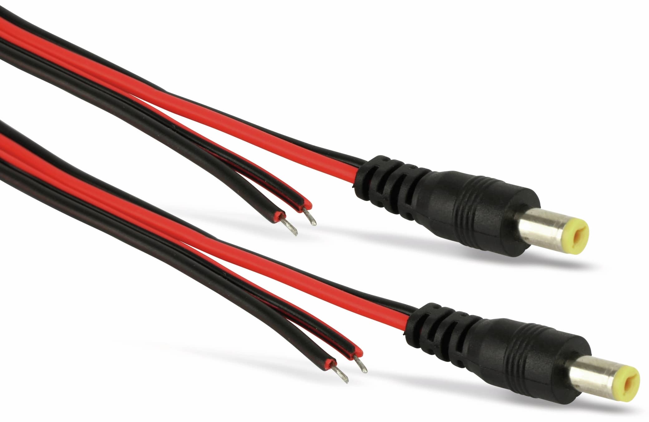 BLANKO Stromversorgungskabel, Hohlstecker, 5,5/2,1 mm, 2 Stück, 1000 mm BLANKO Stromversorgungskabel, Hohlstecker, 5,5/2,1 mm, 2 Stück, 1000 mm