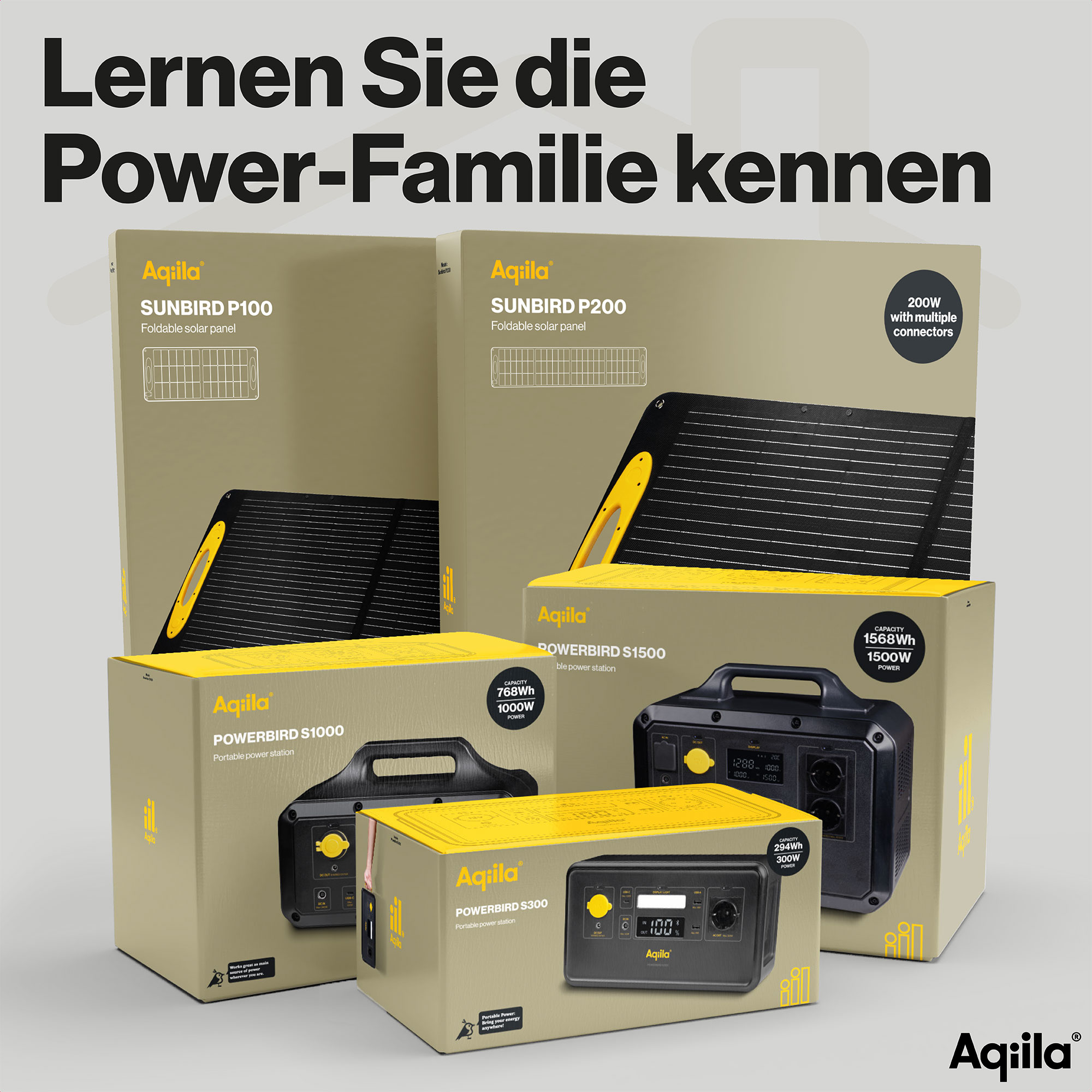 AQIILA Solarpanel Sunbird P100, 100 W, schwarz AQIILA Solarpanel Sunbird P100, 100 W, schwarz