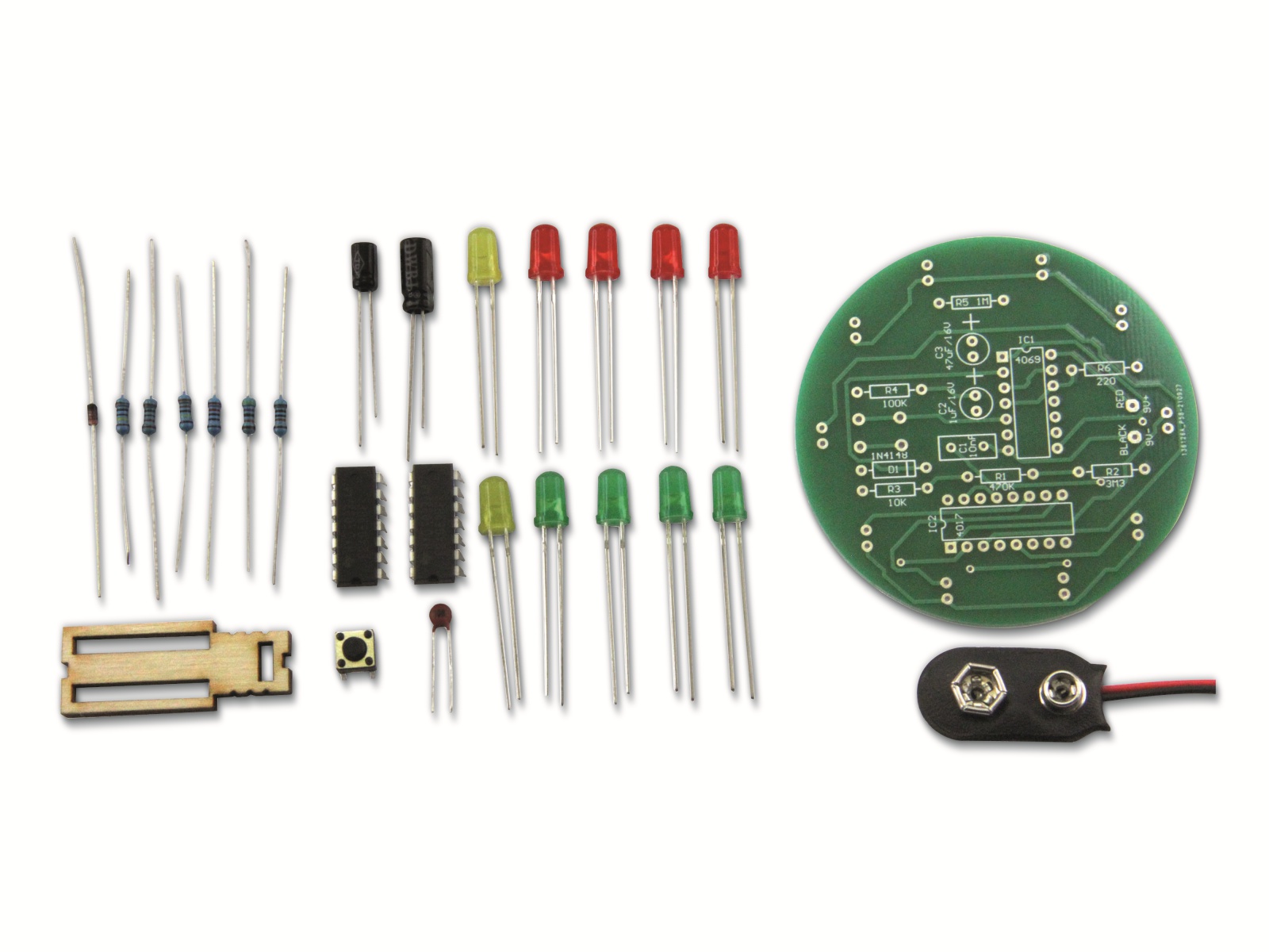 SOL-EXPERT Lötbausatz "elektronisches Glücksrad"