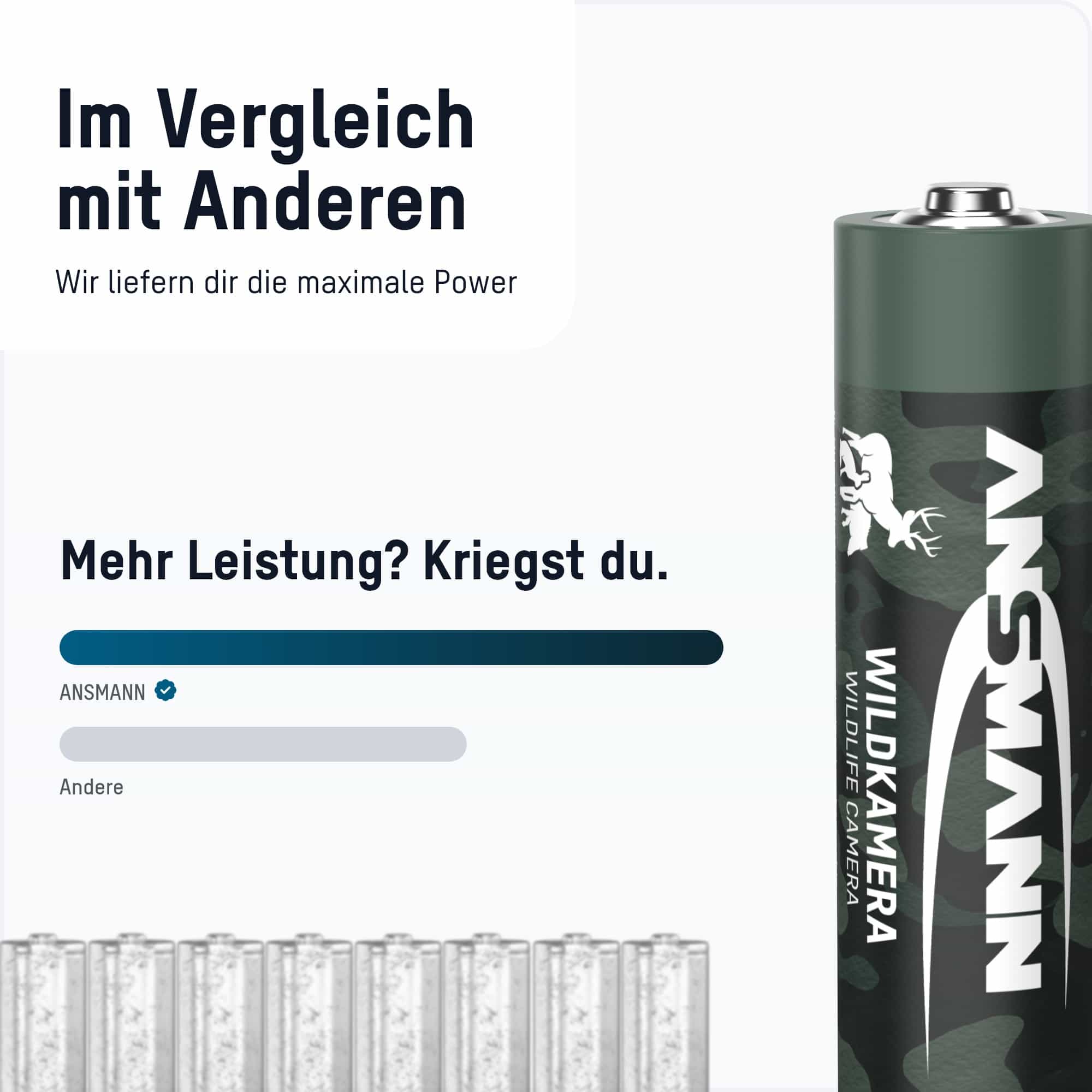 ANSMANN Akku Mignon AA Typ 2100, für Wildkamera, 4 Stück ANSMANN Akku Mignon AA Typ 2100, für Wildkamera, 4 Stück