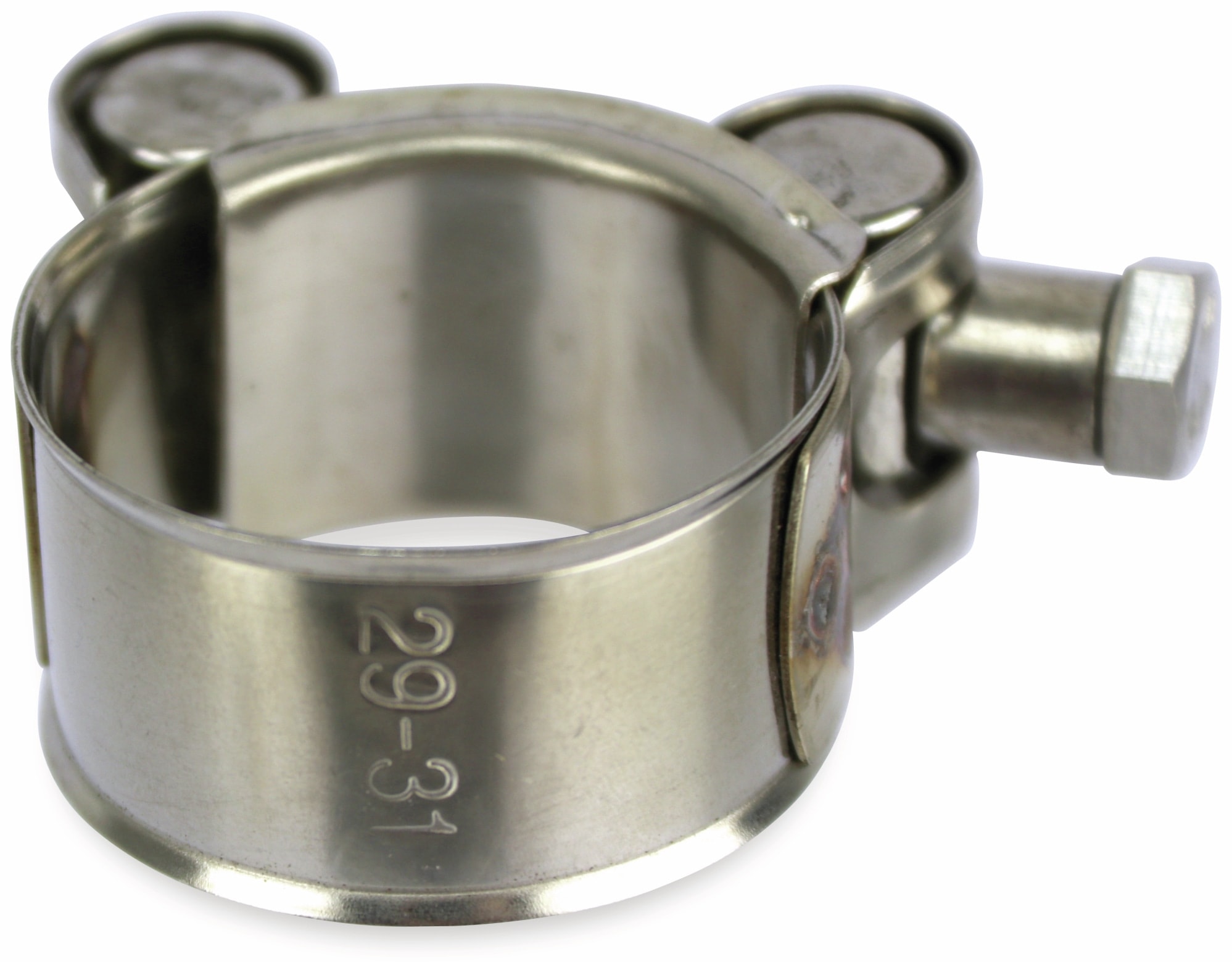 Gelenkbolzenschelle, 29...31mm, Edelstahl Gelenkbolzenschelle, 29...31mm, Edelstahl