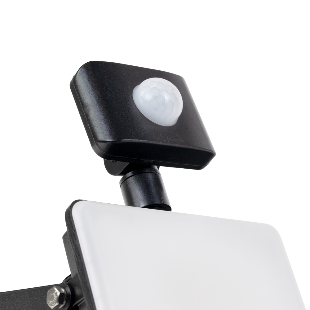 LUXULA LED-Fluter mit Bewegungsmelder, EEK: F, 50W, 5000lm, IP44, 4000K, schwarz