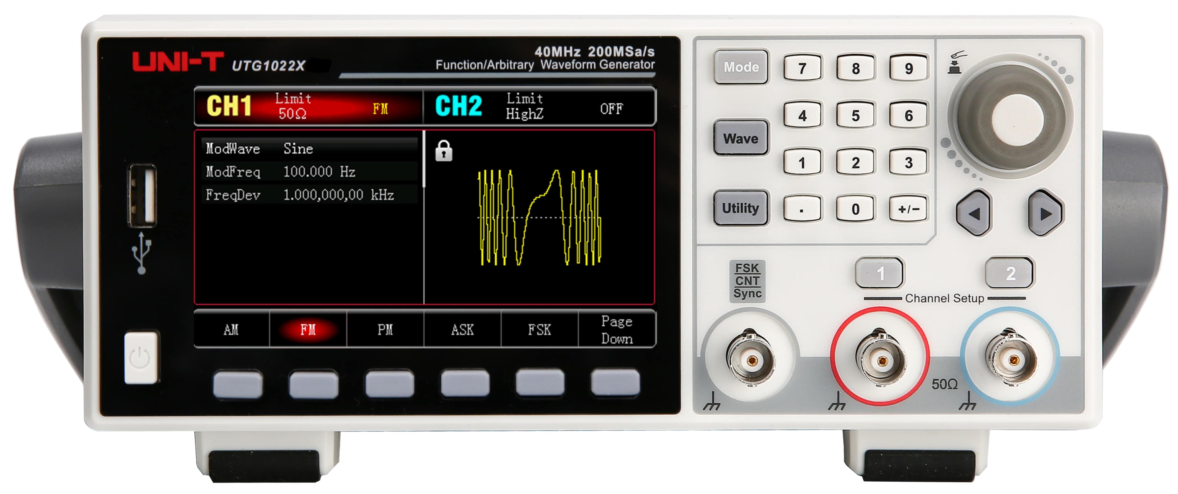 UNI-T Funktionsgenerator UTG1022X, 2 Kanal, 20 MHz