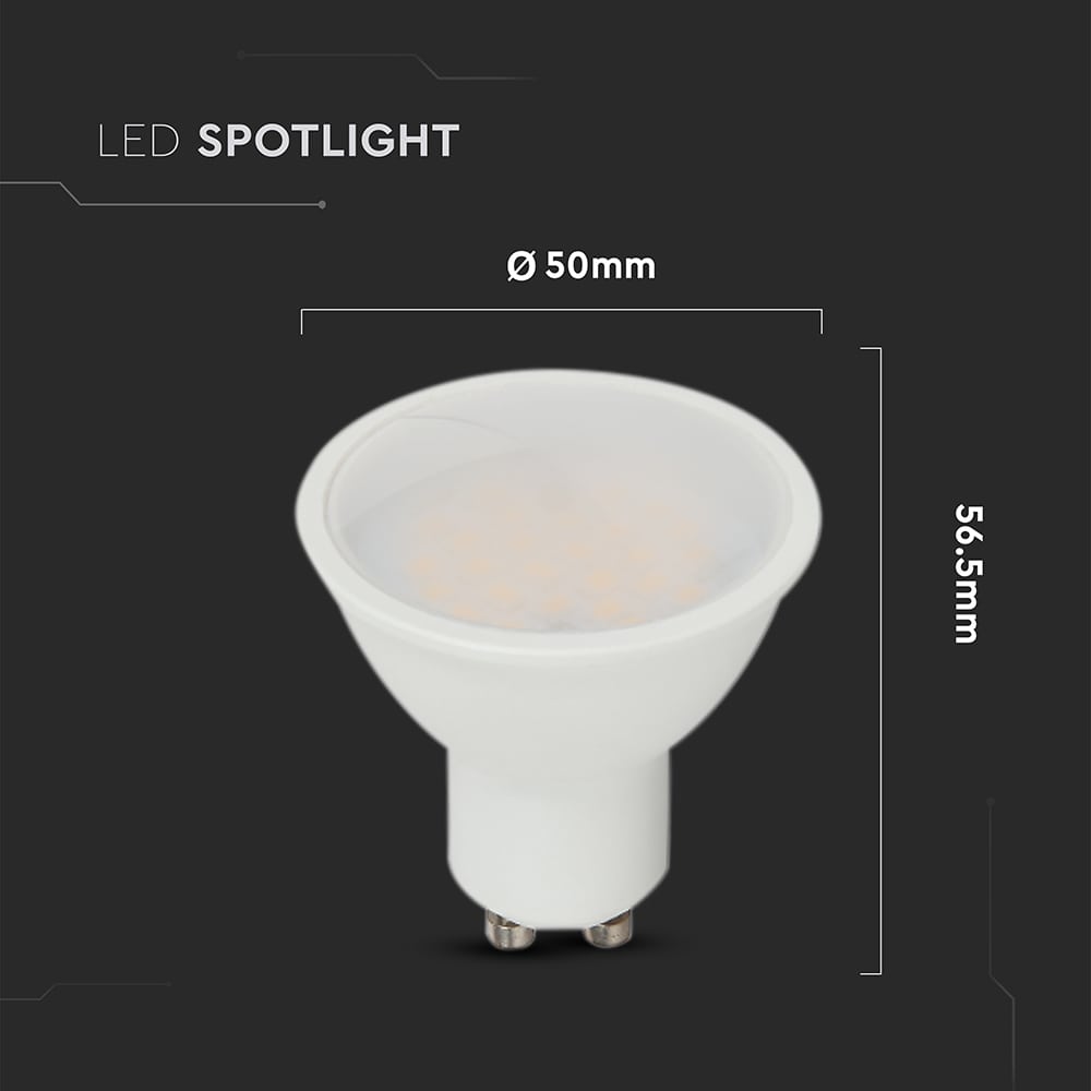 V-TAC LED-Lampe VT-218796, GU10, EEK: F, 10 W, 1000 lm, 4000 K