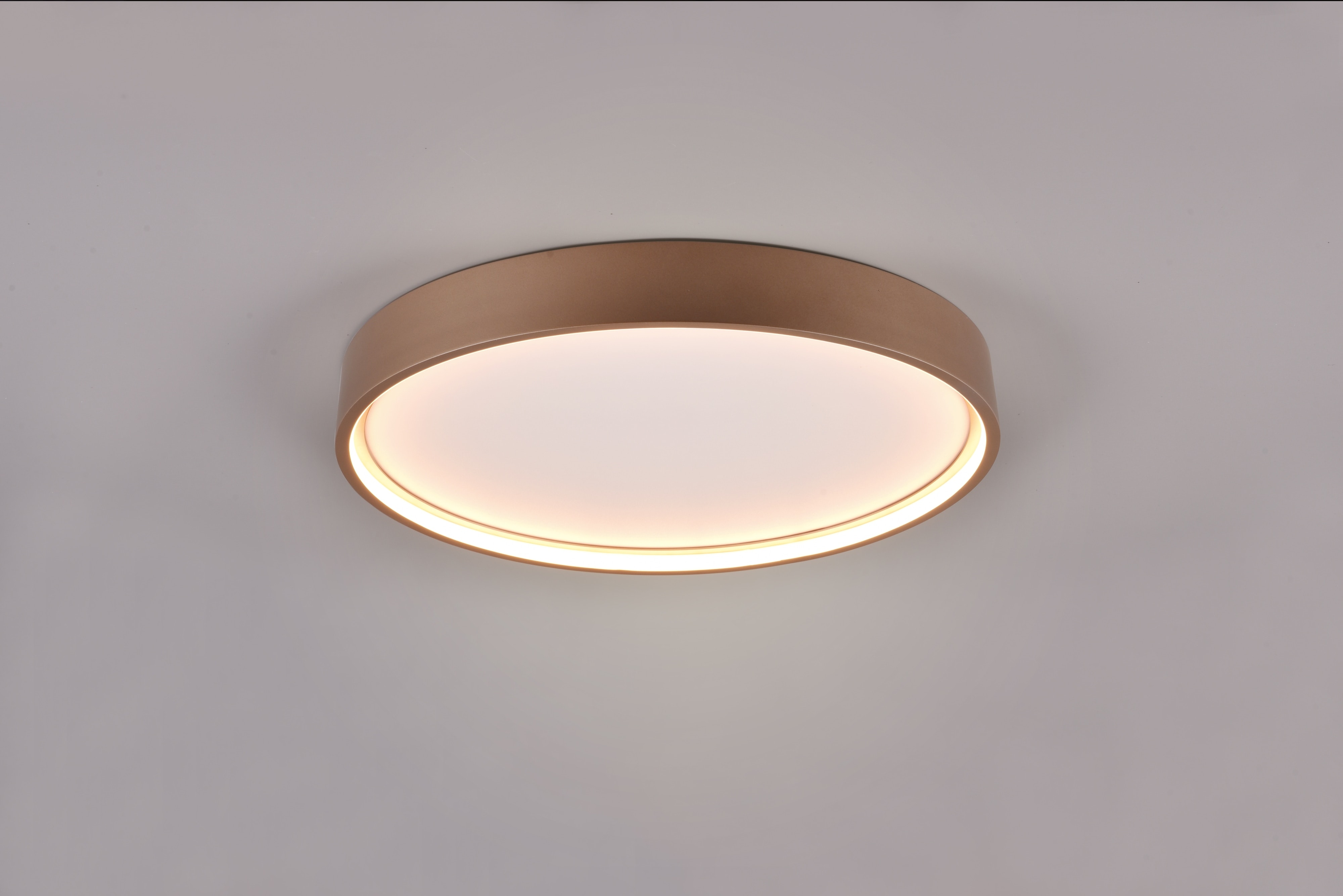 TRIO LED-Deckenleuchte Doha 641310265 Coffee, 29 W, 3260 lm, CCT