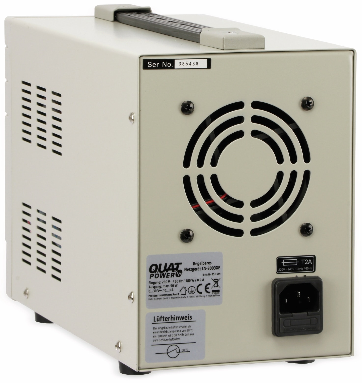 QUATPOWER Labornetzgerät LN-3003XE, 0...30 V-, 0...3 A