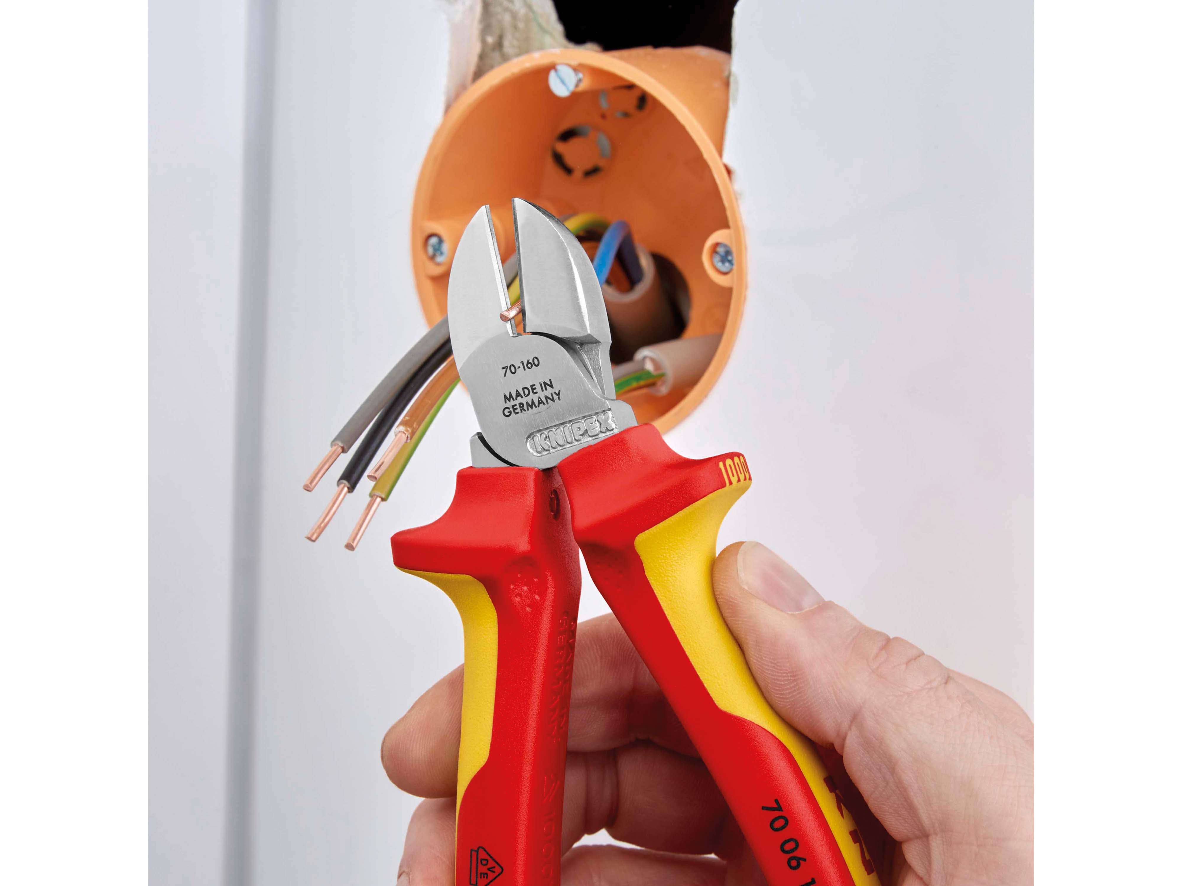 KNIPEX Seitenschneider, 160 mm, VDE-geprüft, 70 06 160