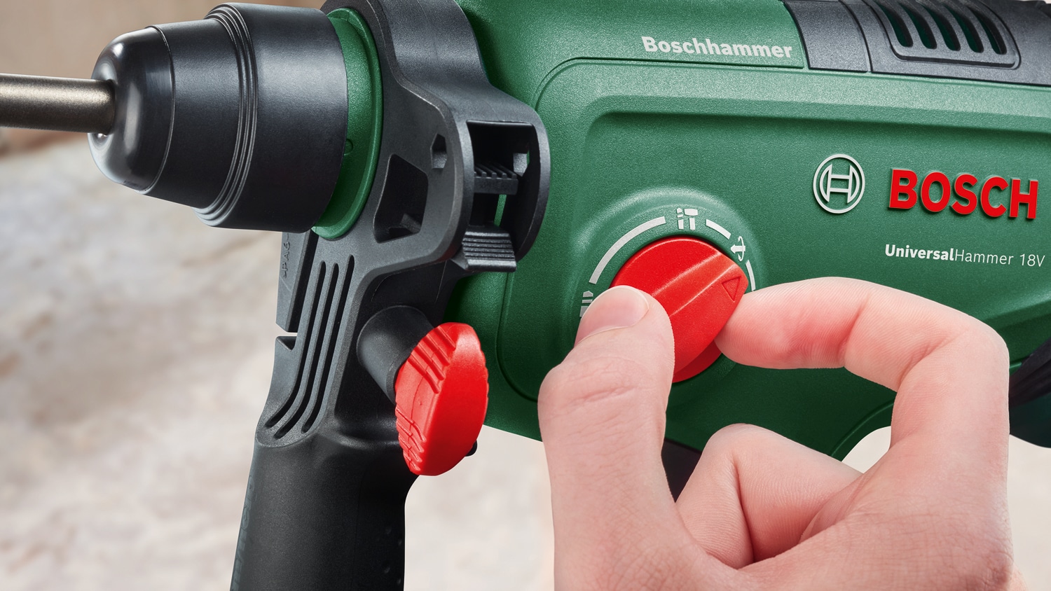 BOSCH Akku-Bohrhammer UniversalHammer 18V, 06039D6000, Solo