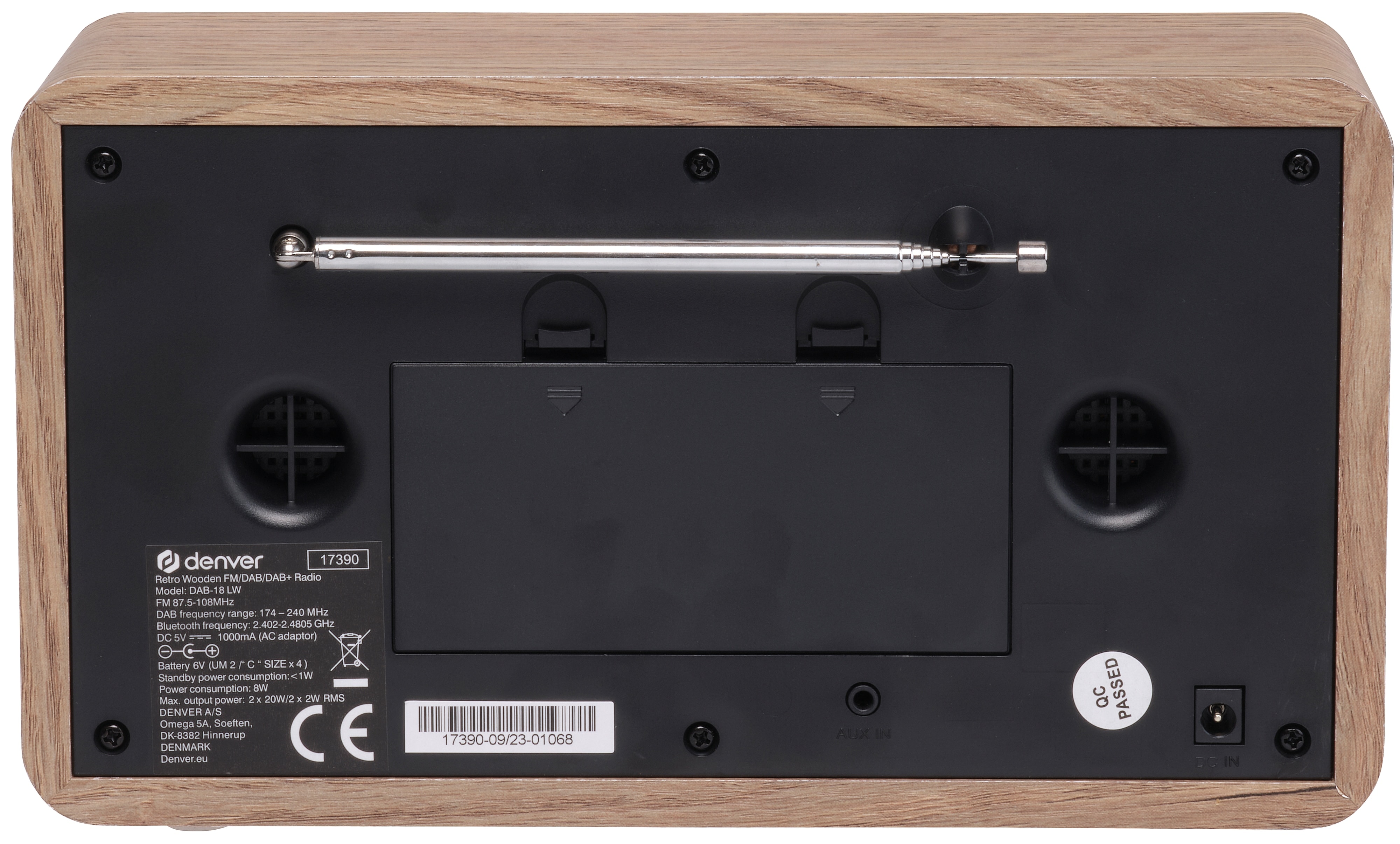 DENVER DAB+/UKW-Radio DAB-18LW, Retrostyle, DENVER DAB+/UKW-Radio DAB-18LW, Retrostyle,