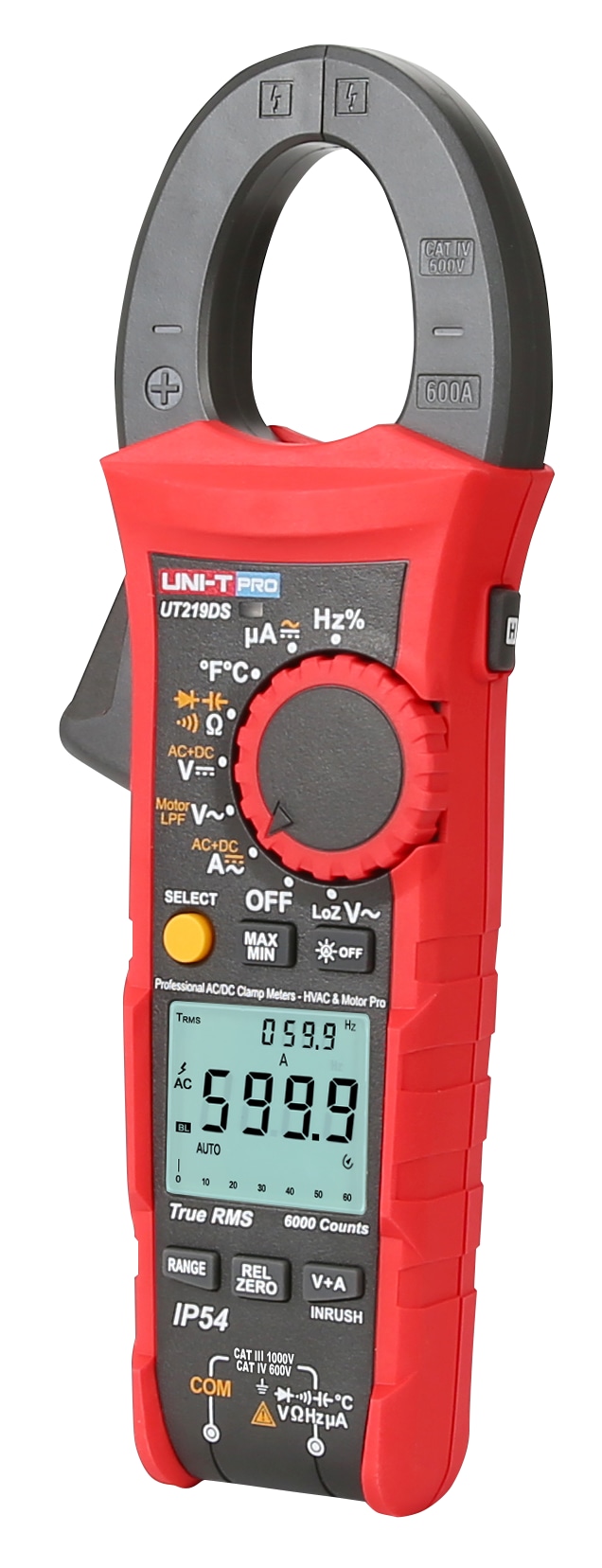 UNI-T Stromzange UT219DS, 600 A AC/DC