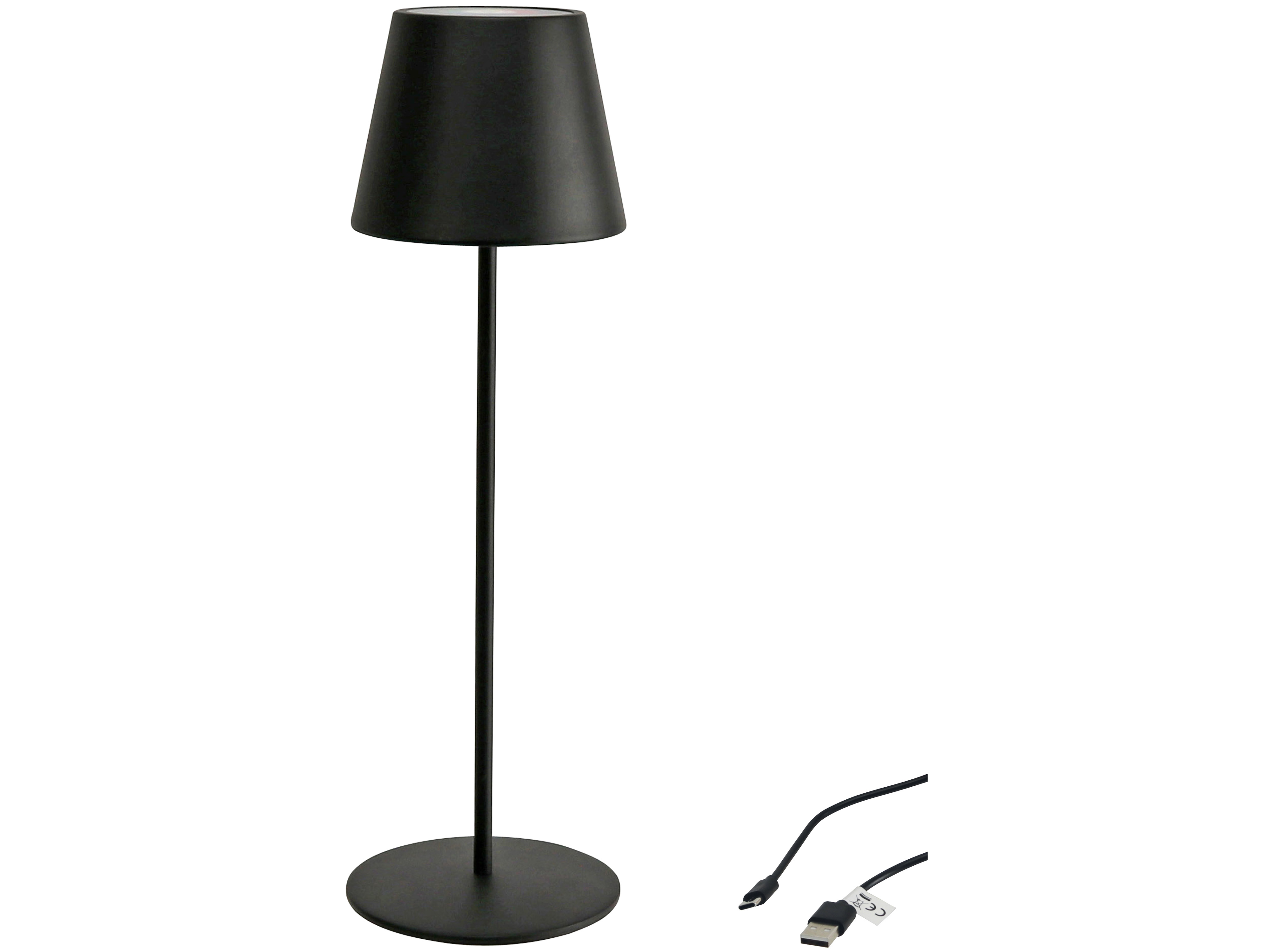 DAYLITE LED-Tischleuchte PBG-1238, 4W, 200lm, RGBW, Akku, schwarz DAYLITE LED-Tischleuchte PBG-1238, 4W, 200lm, RGBW, Akku, schwarz
