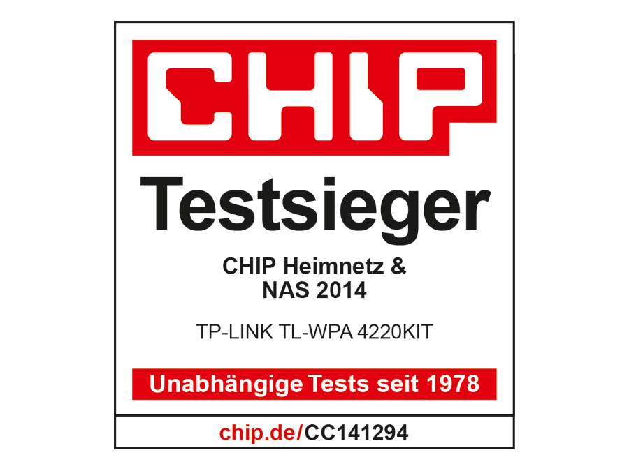 TP-LINK Powerline-Kit mit WLAN-Extender TL-WPA4220KIT