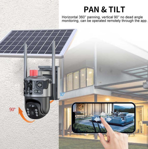 TECHNAXX Dual Kamera Outdoor TX-329, 4G, mit Solarmodul