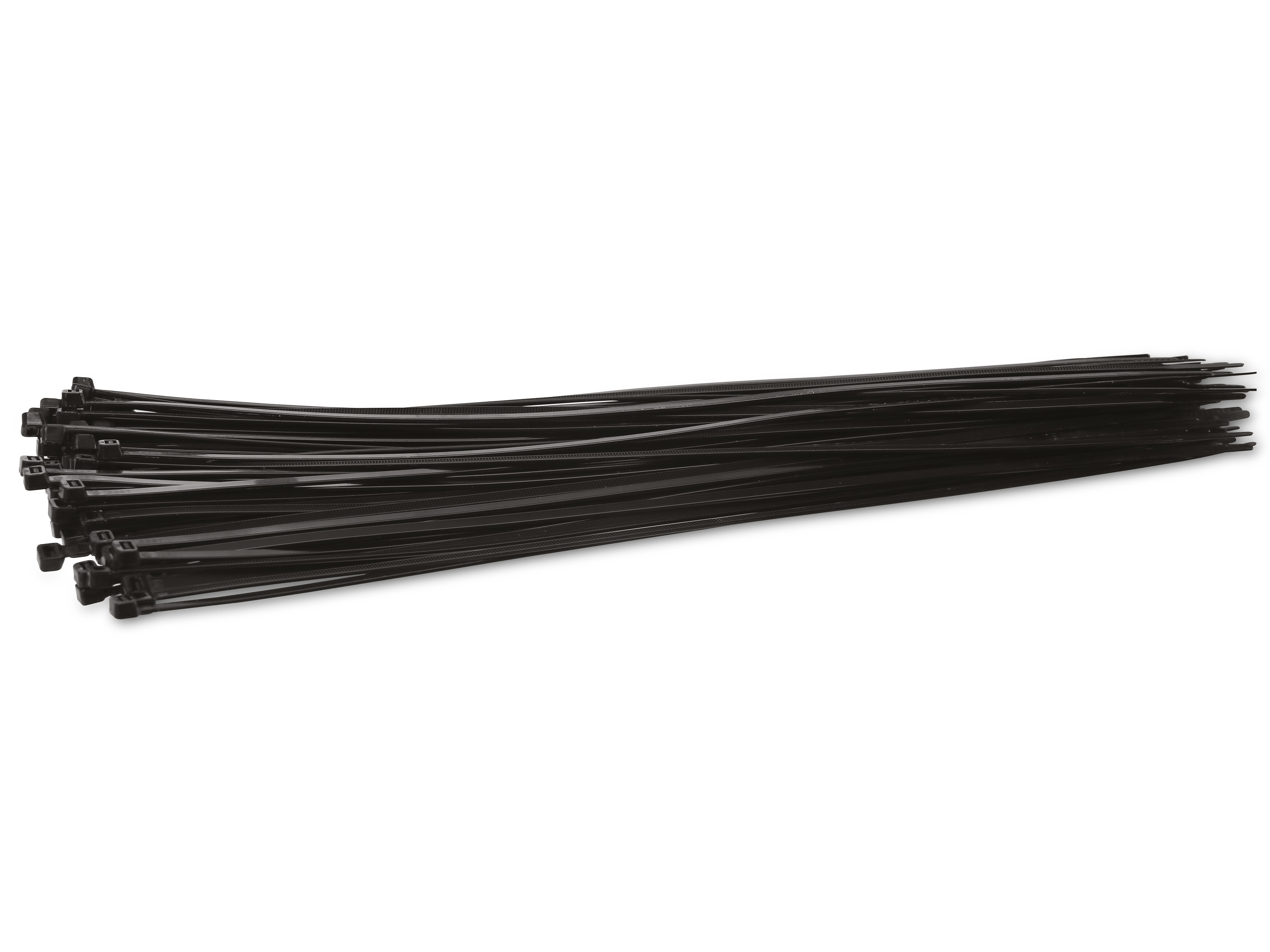 KSS Kabelbinder-Sortiment Polyamid 6.6, schwarz, 385x4,8, UV-beständig, 100 Stück
