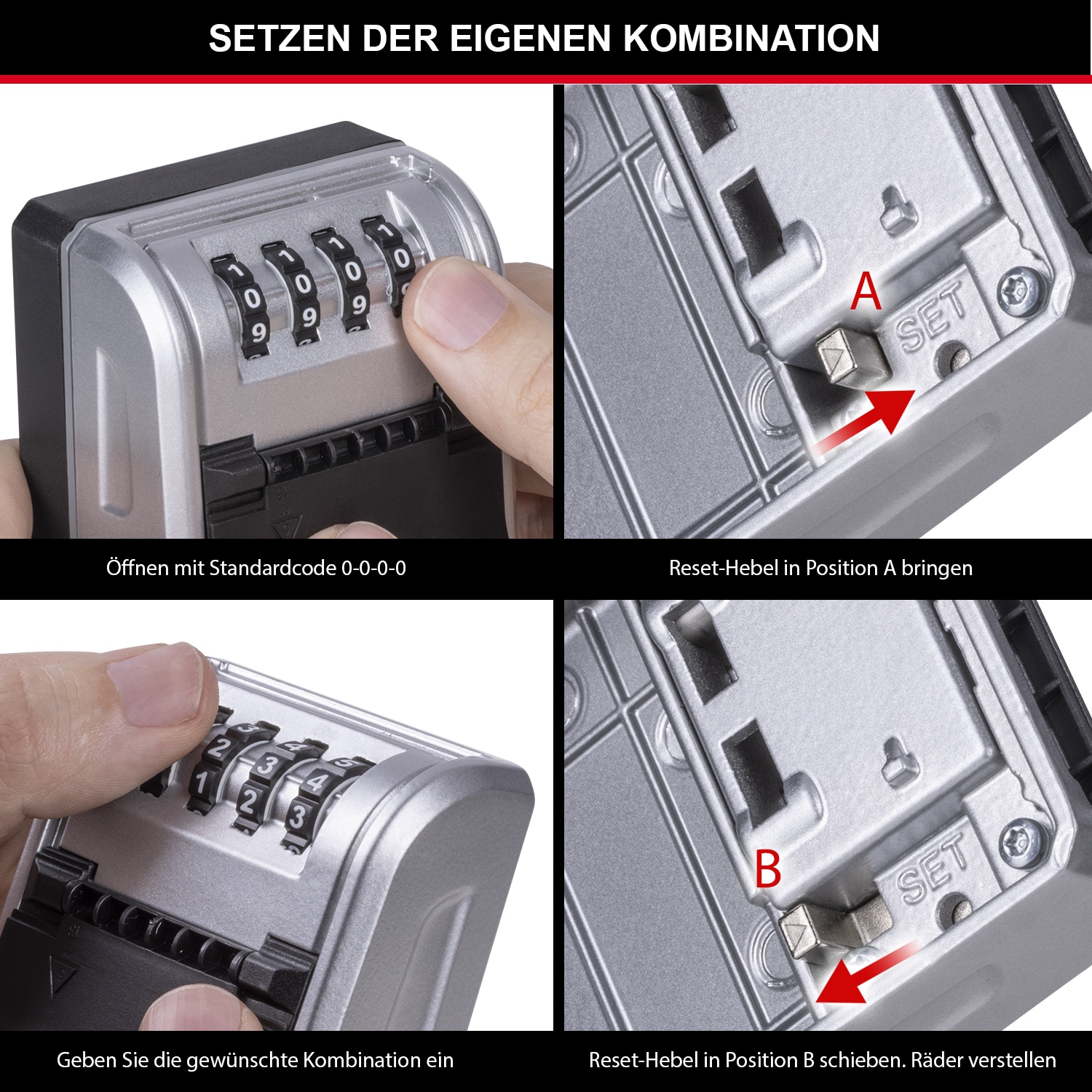 MASTERLOCK Schlüsselkasten 5481EUR, mit Wandmontage MASTERLOCK Schlüsselkasten 5481EUR, mit Wandmontage