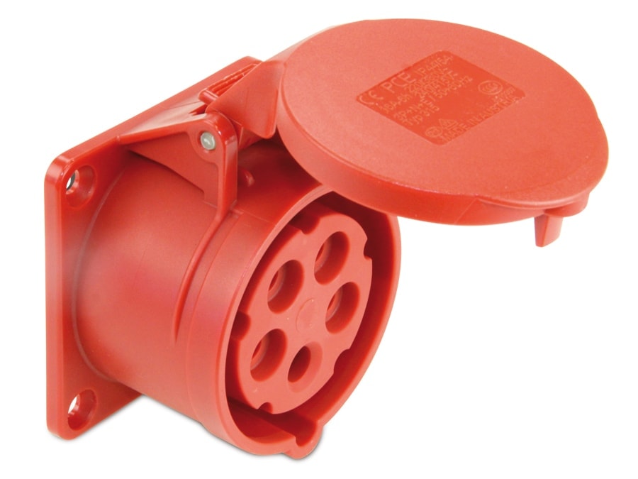 PCE CEE-Anbaukupplung 5-polig, 16 A, 400 V, IP44 PCE CEE-Anbaukupplung 5-polig, 16 A, 400 V, IP44