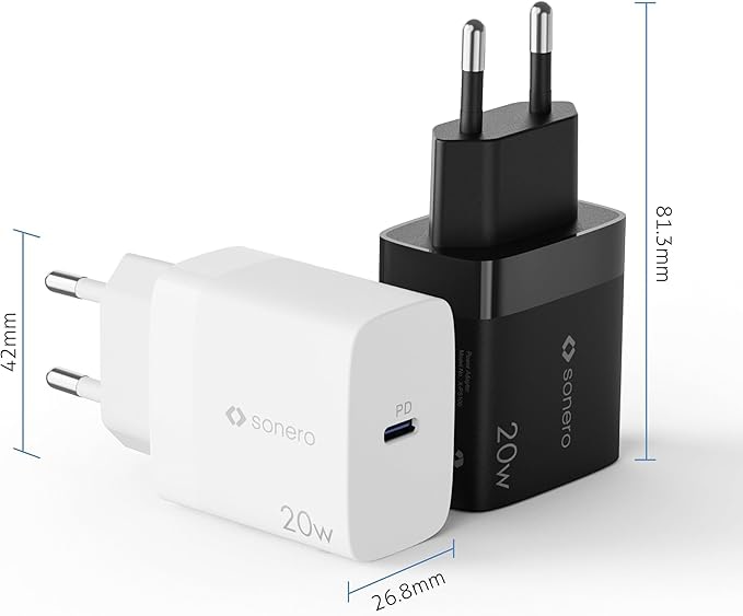 SONERO USB-C Ladegerät X-PS100, 1 Port, 20W, schwarz USB-C Ladegerät SONERO X-PS100, 1 Port, 20W, schwarz