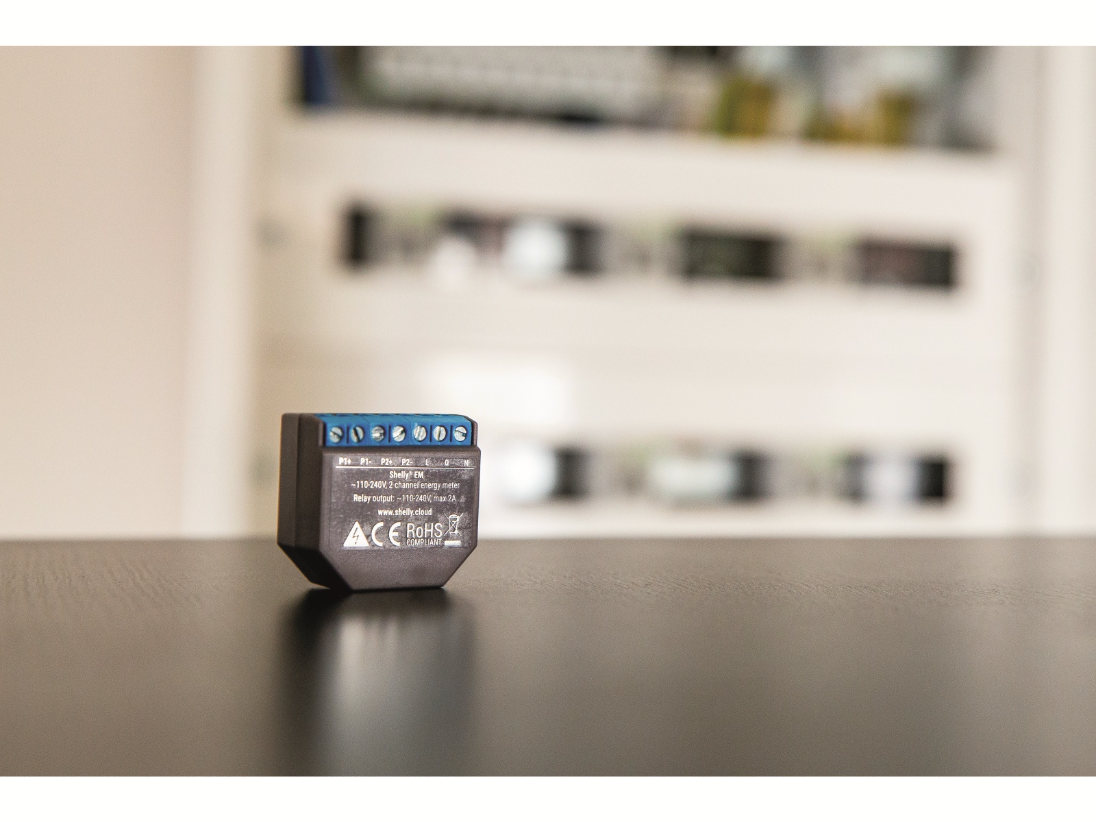 SHELLY WLAN-Stromzähler, EM, 2x 120 A, Messfunktion