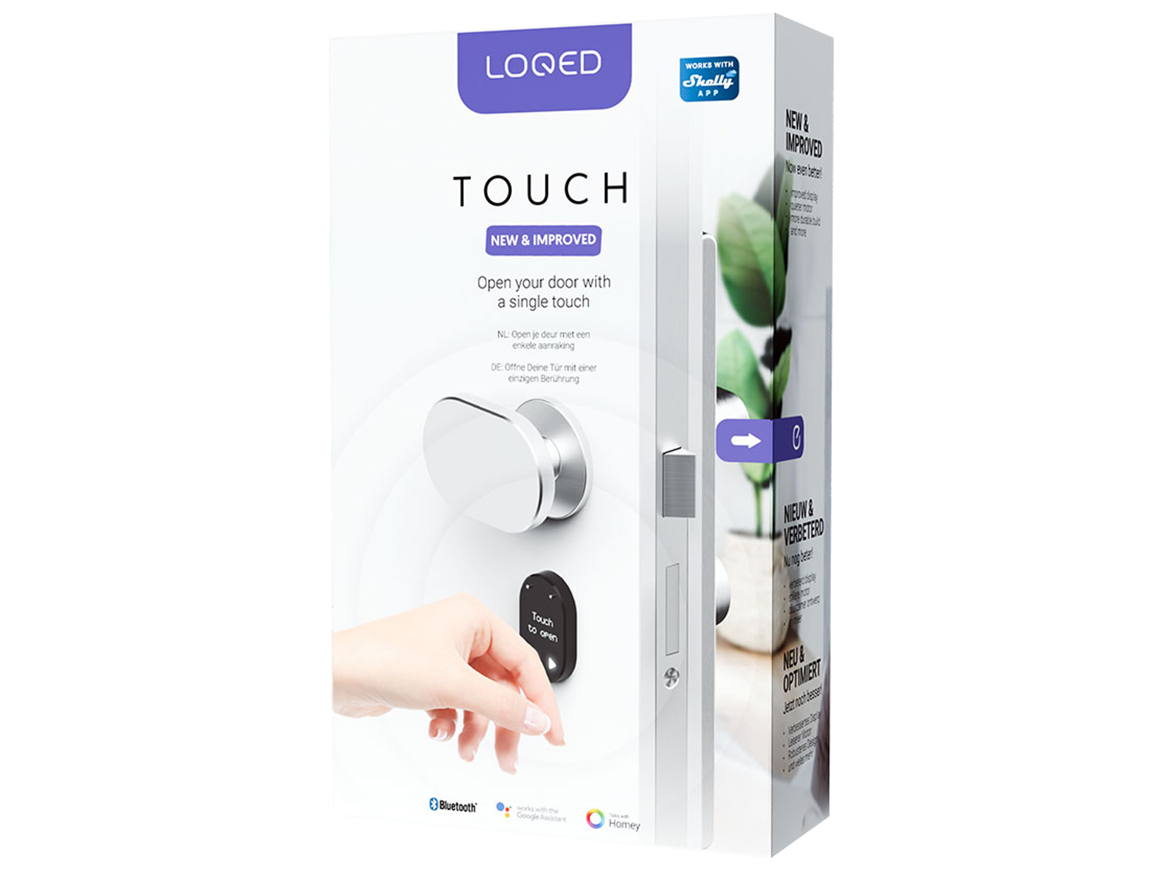 SHELLY Smart Türschloss LOQED, silber SHELLY Smart Türschloss LOQED, silber