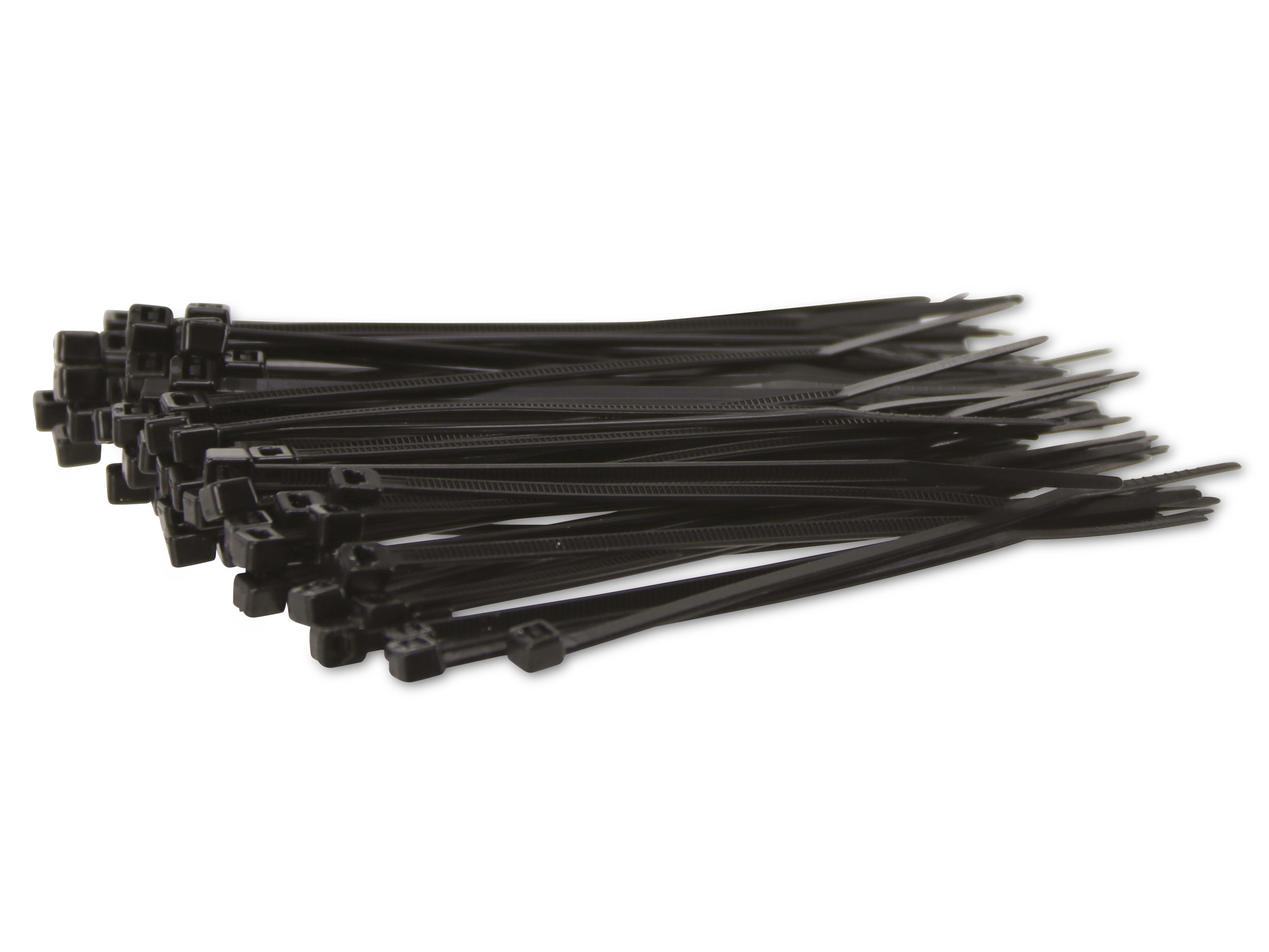 KSS Kabelbinder-Sortiment Polyamid 6.6, schwarz, 96x2,5, UV-beständig, 100 Stück KSS Kabelbinder-Sortiment Polyamid 6.6, schwarz, 96x2,5, UV-beständig, 100 Stück